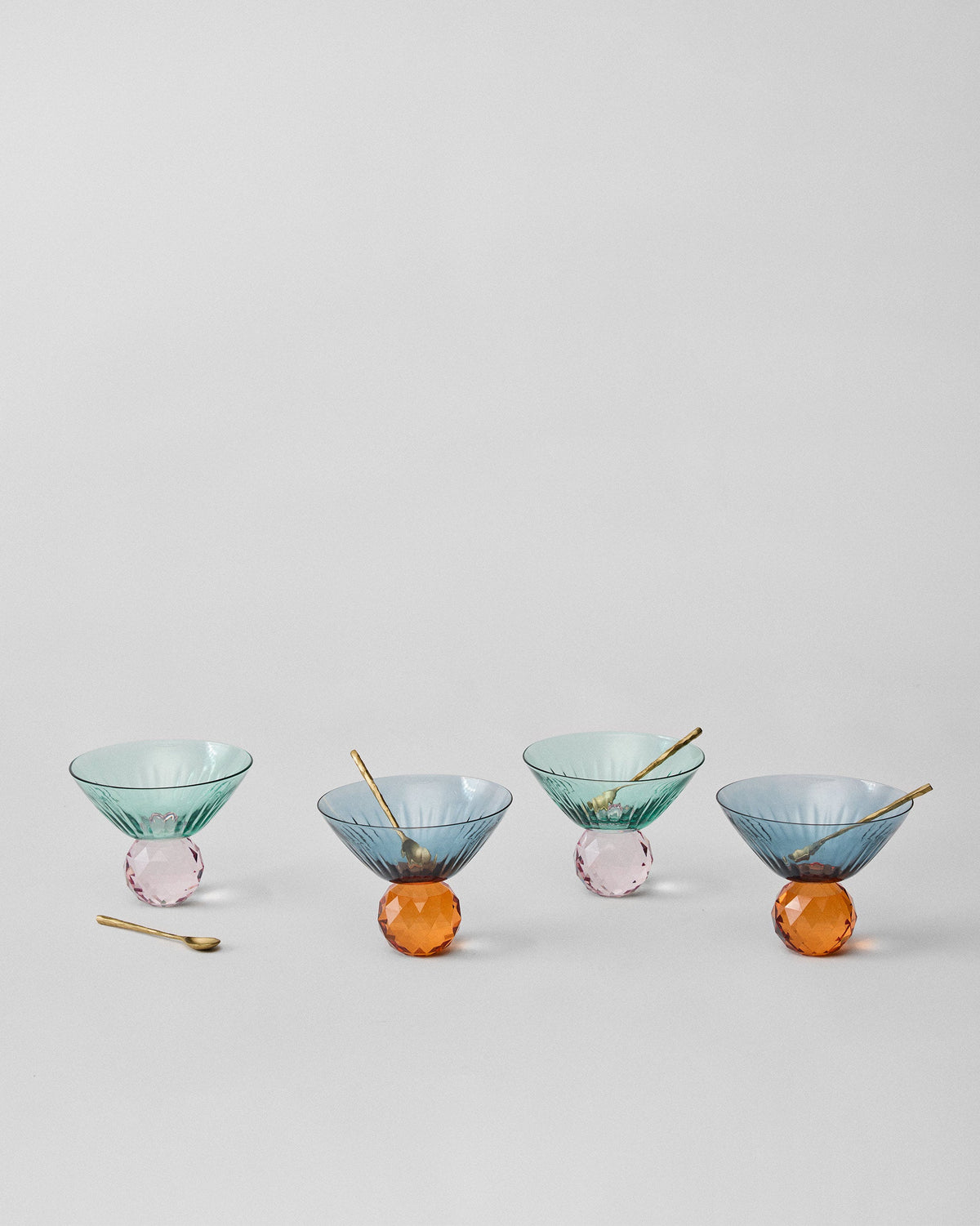 Float Sorbet Cup with Spoon - Set of 4