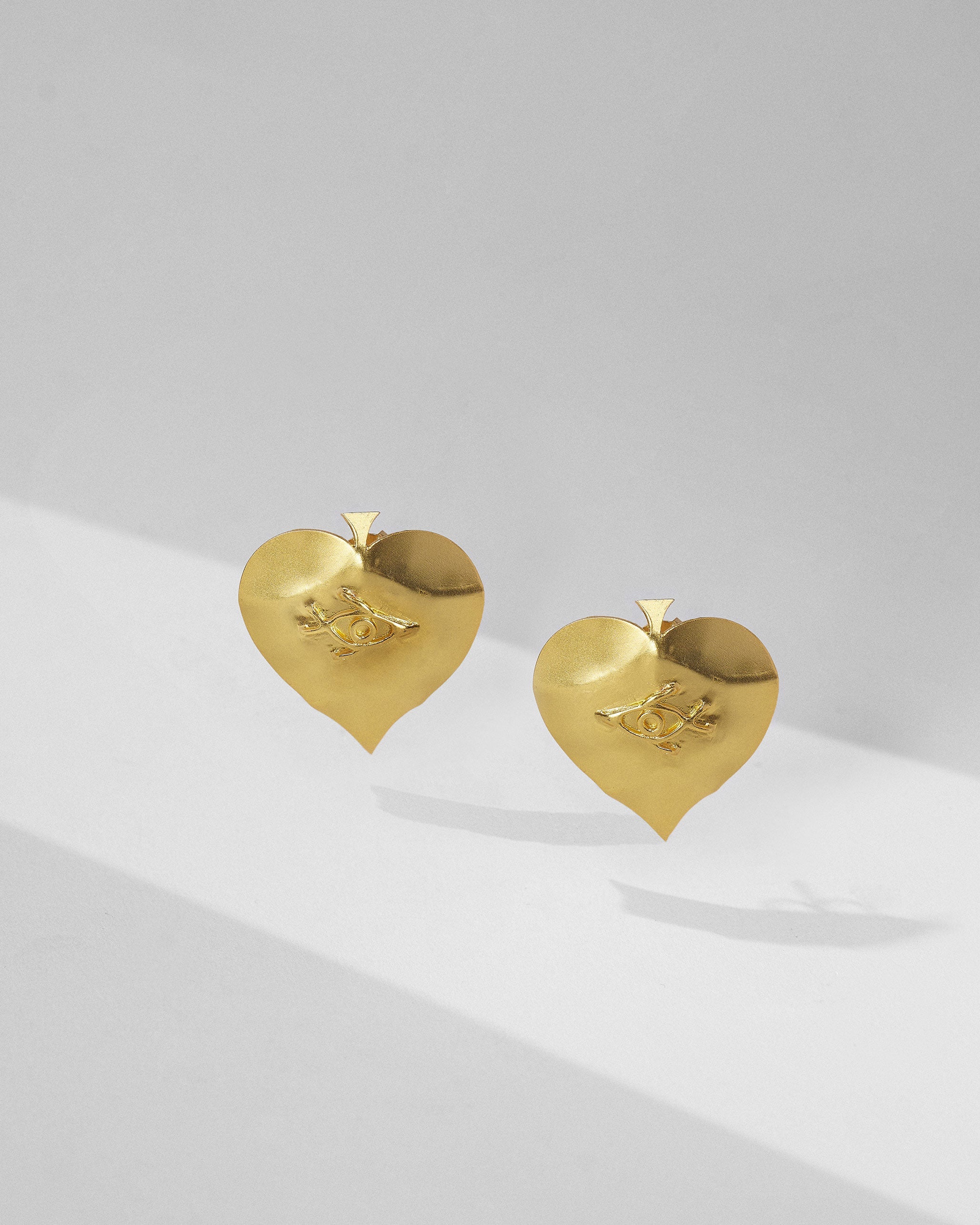Paan Patta Studs - Gold