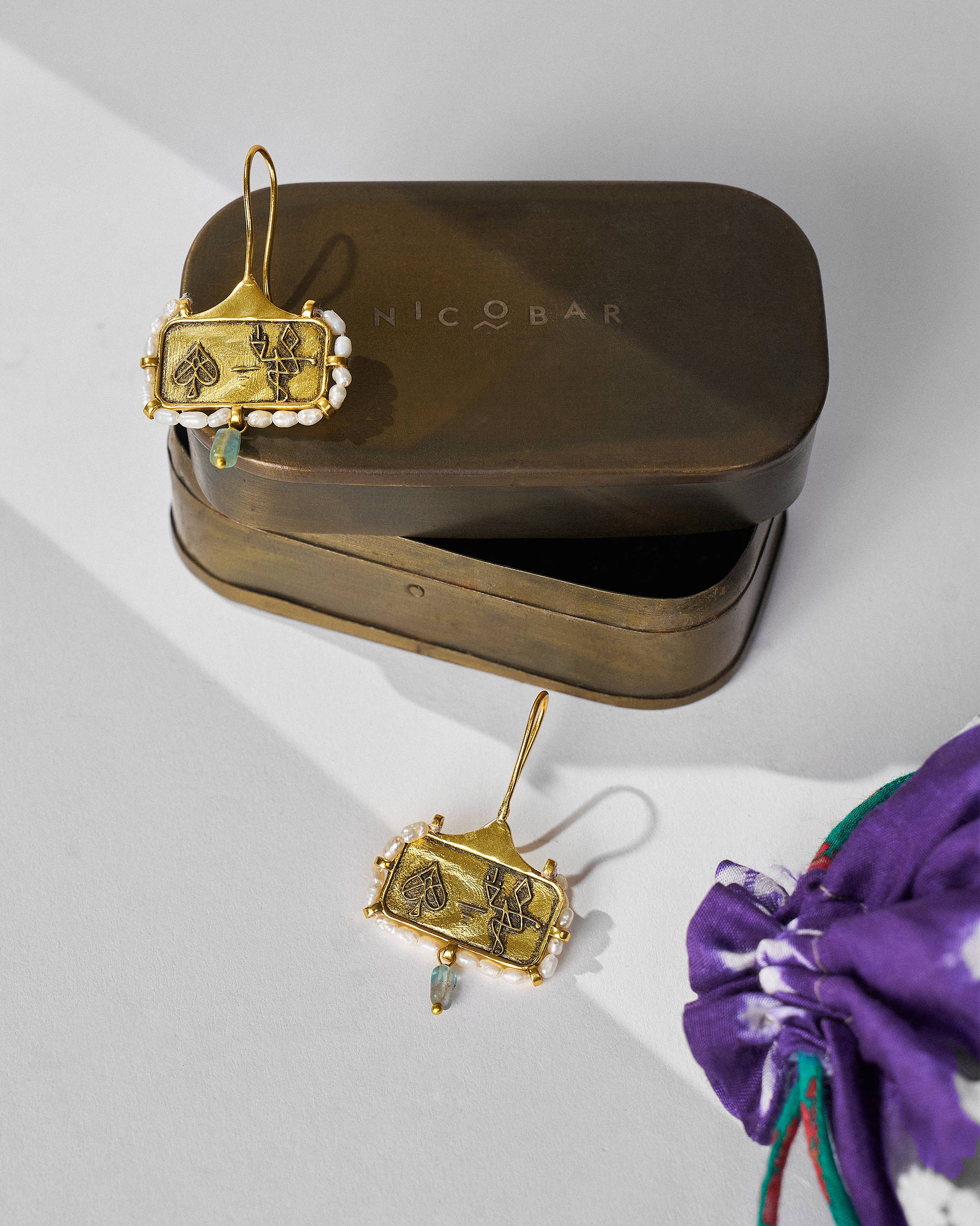 Bulbul Earrings - Gold