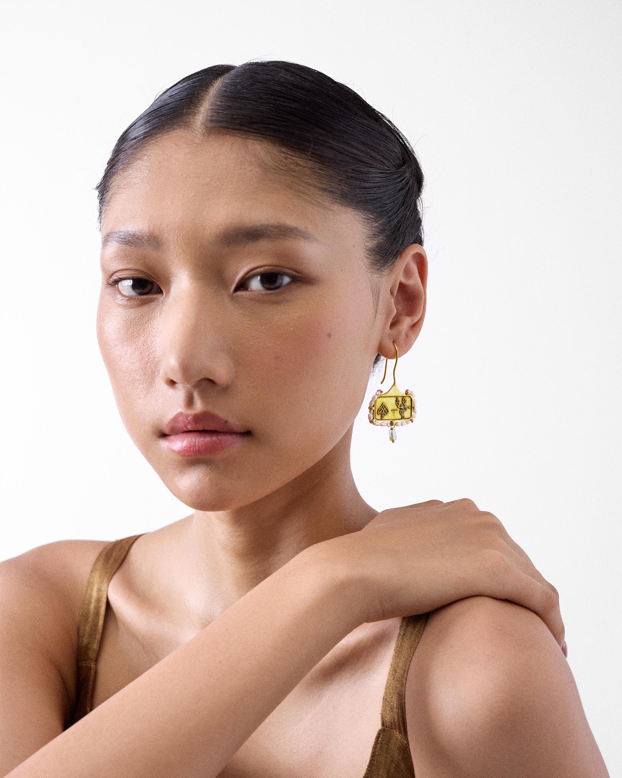 Bulbul Earrings - Gold