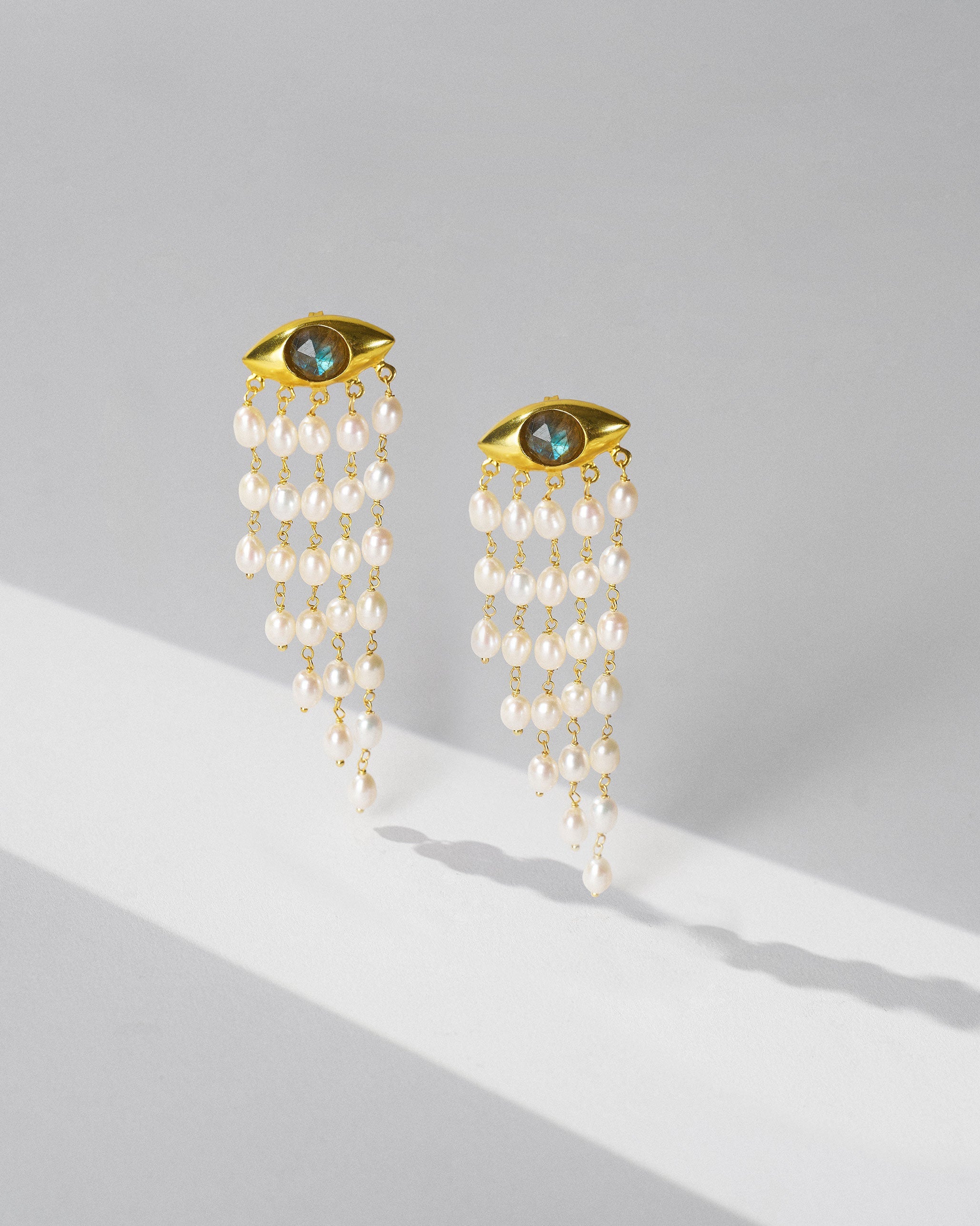 All Seeing Earrings - Gold