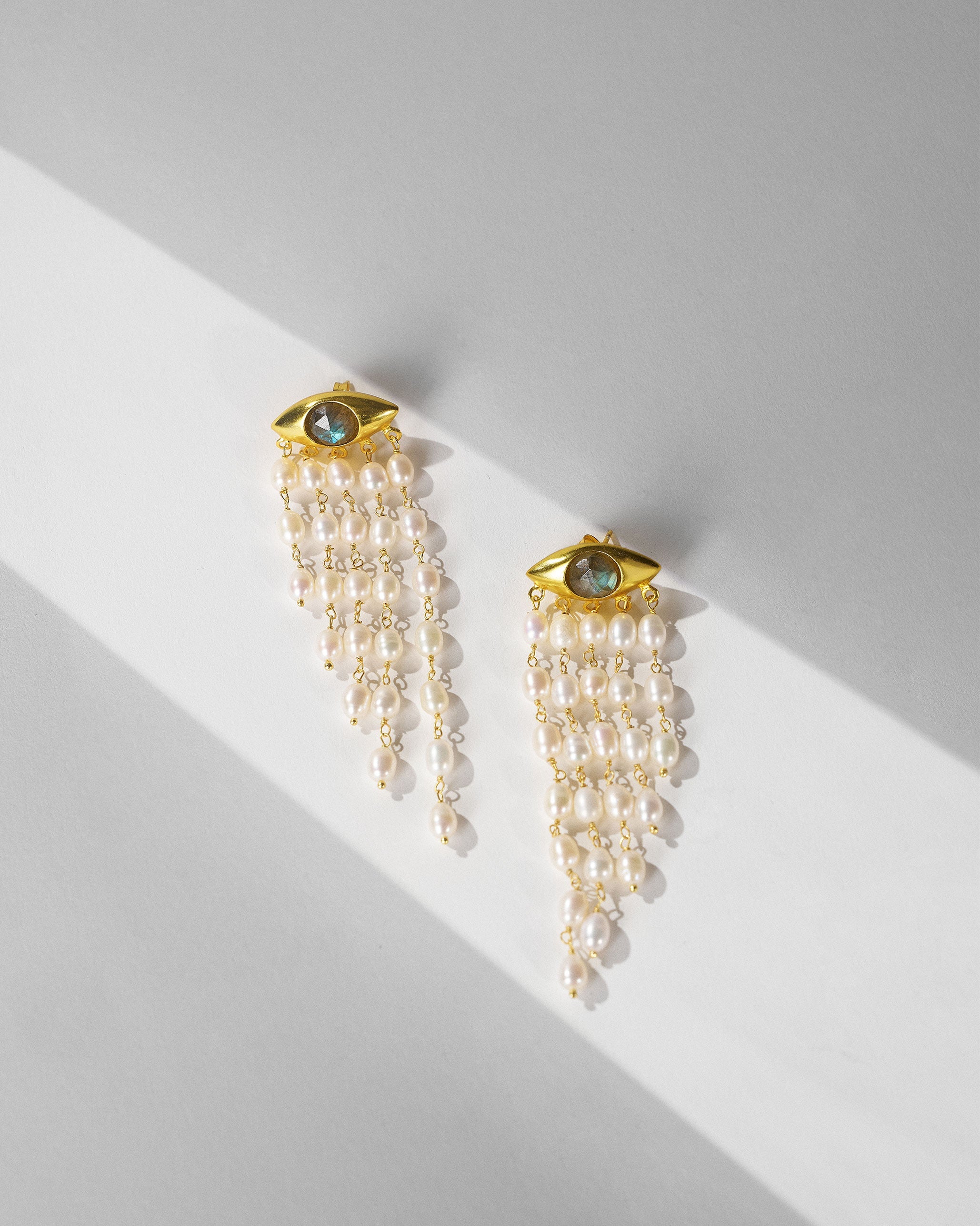 All Seeing Earrings - Gold