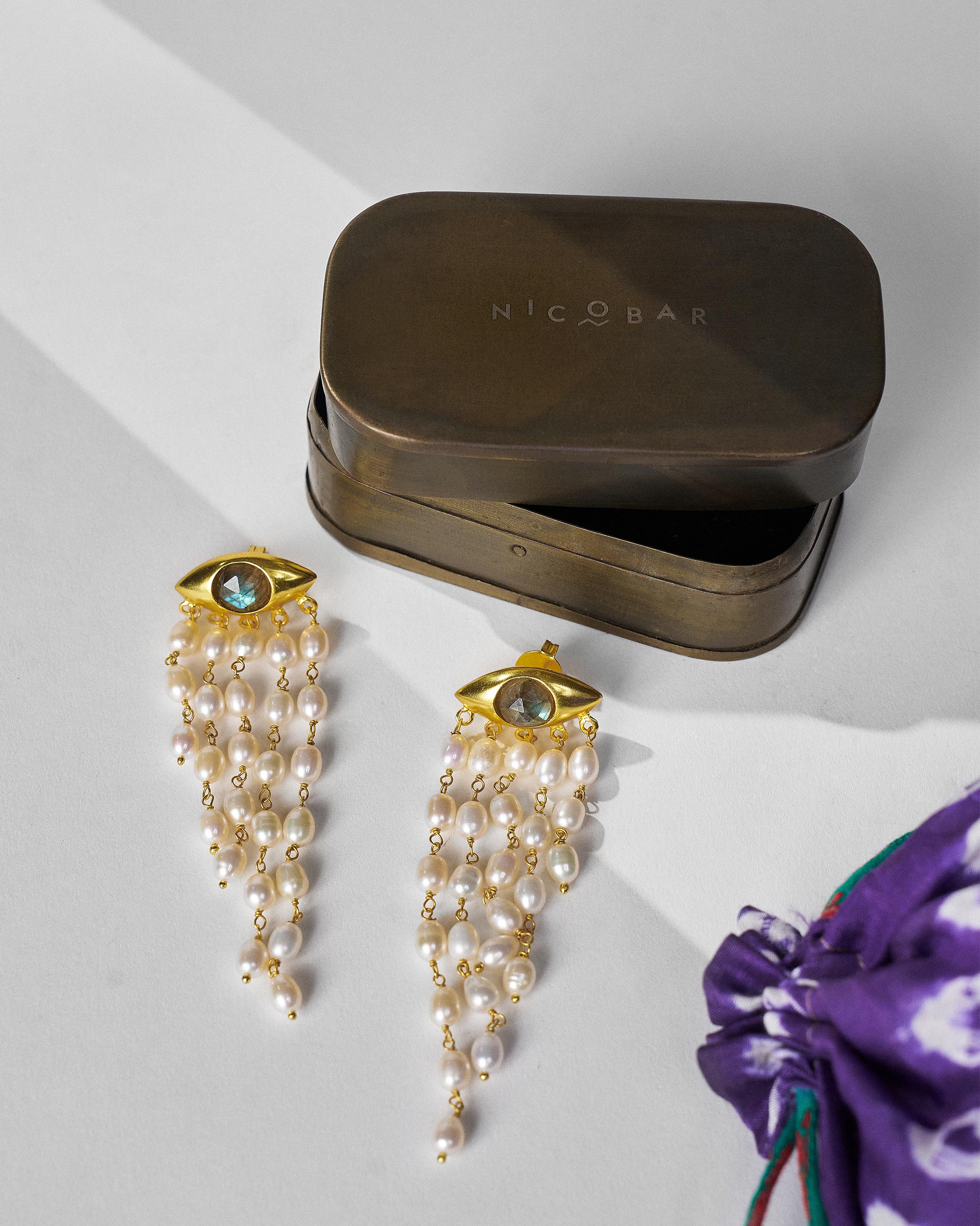 All Seeing Earrings - Gold