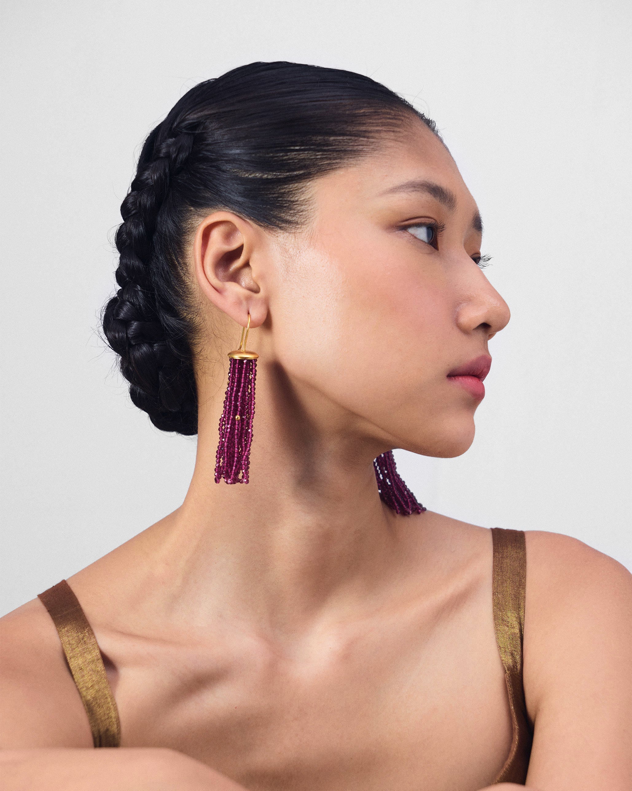 Glass Tassel - Magenta