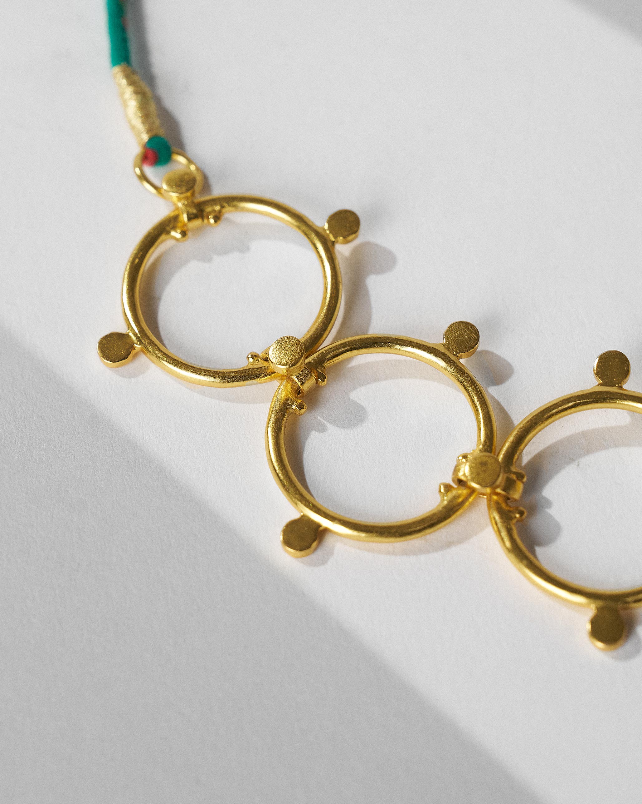 Panch Circle Necklace - Gold