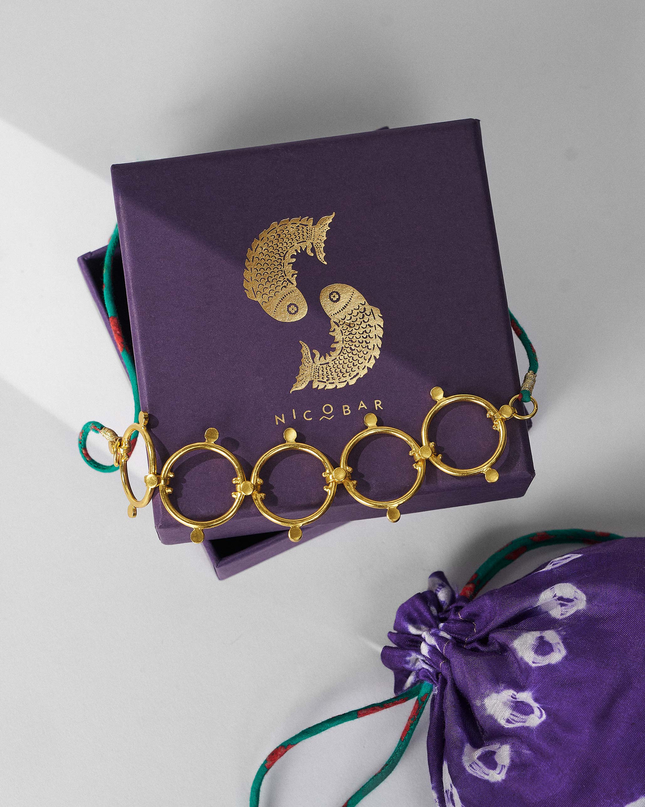 Panch Circle Necklace - Gold