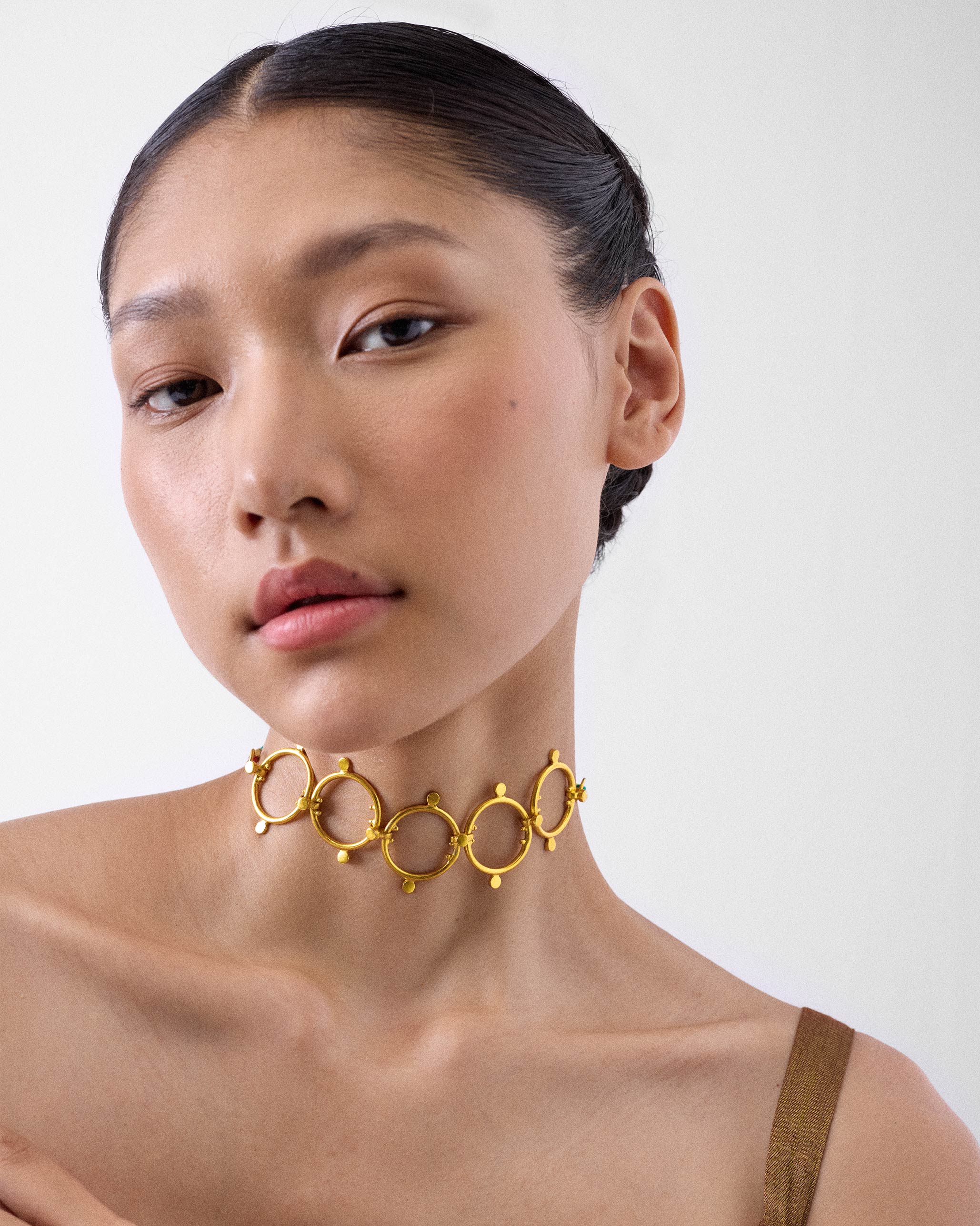 Panch Circle Necklace - Gold