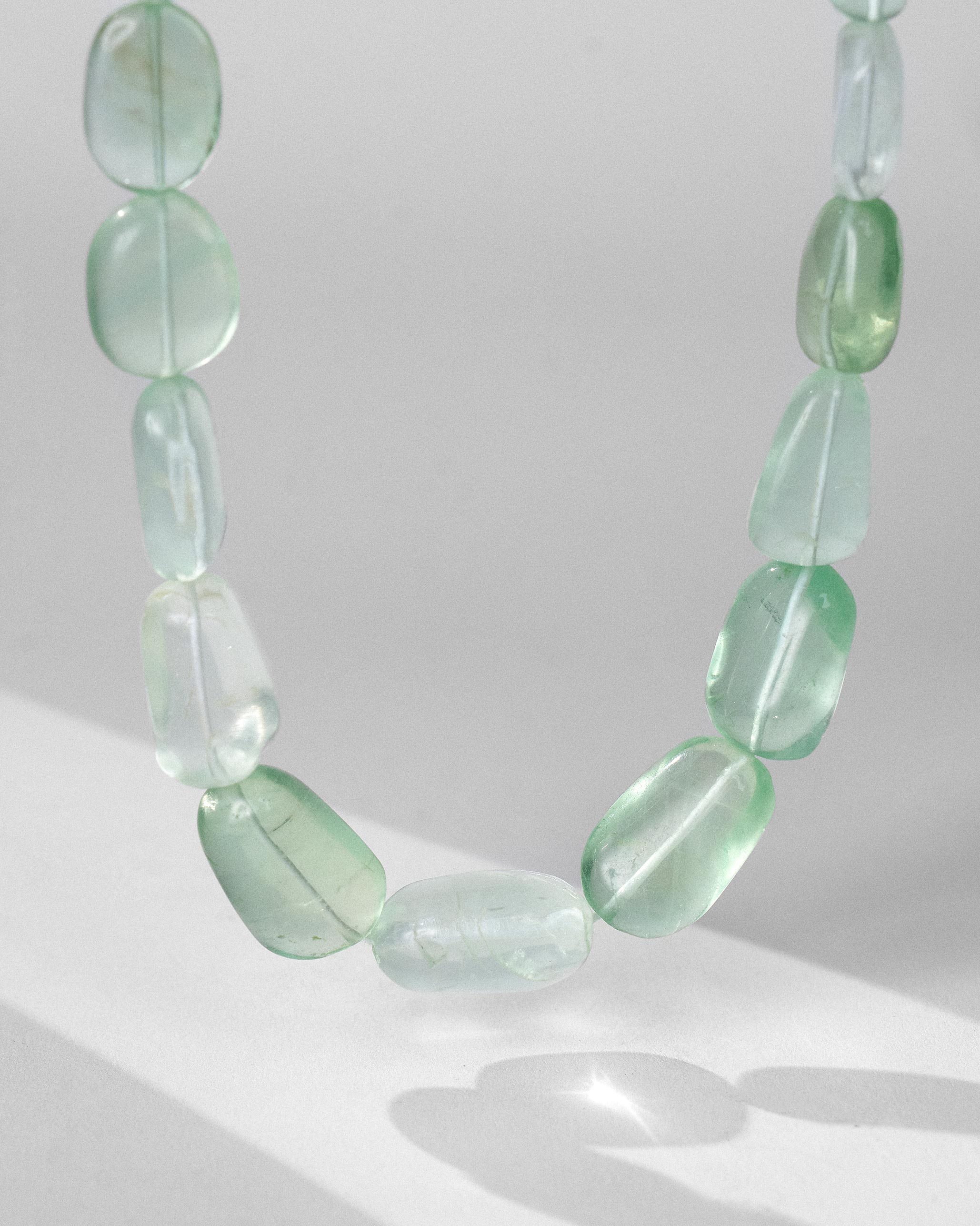 Paan Fluorite Necklace - Gold