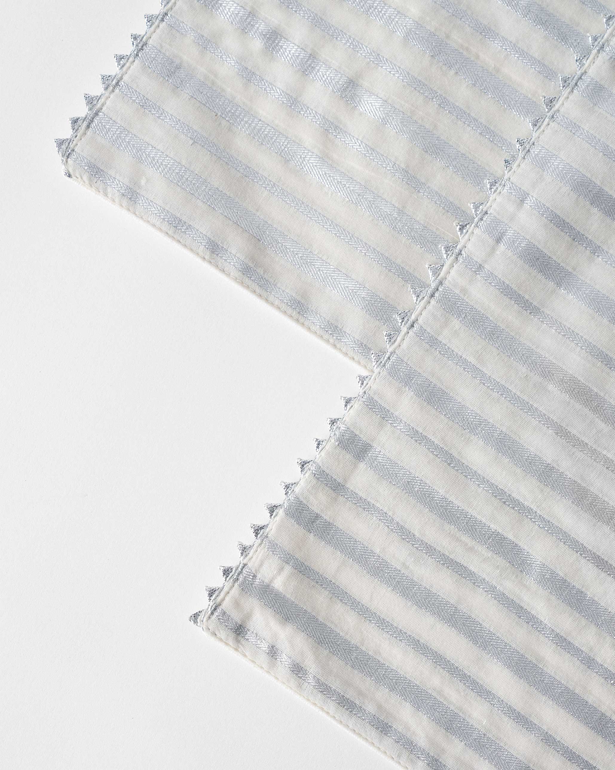 Silver Chanderi Placemat - Set of 2