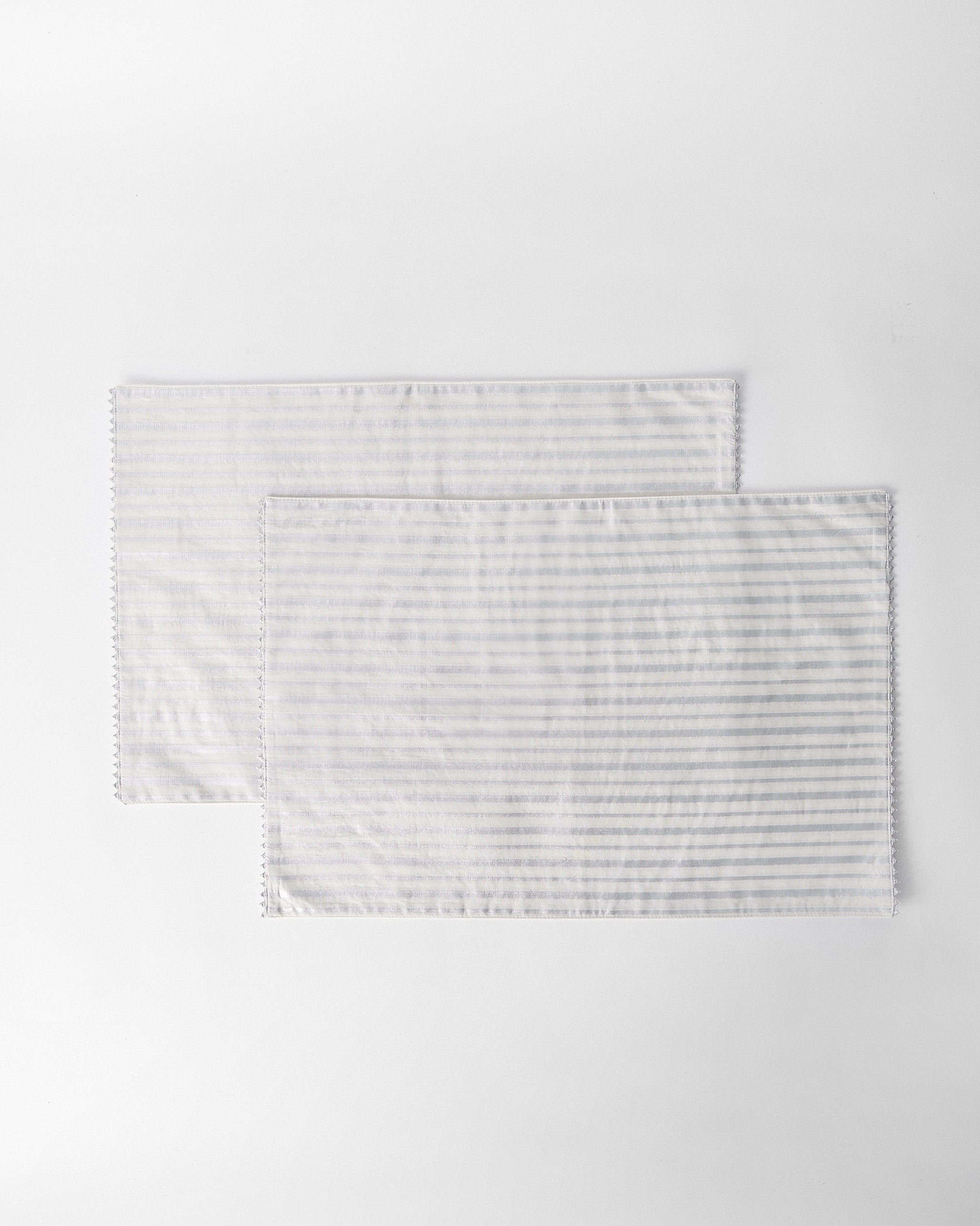 Silver Chanderi Placemat - Set of 2