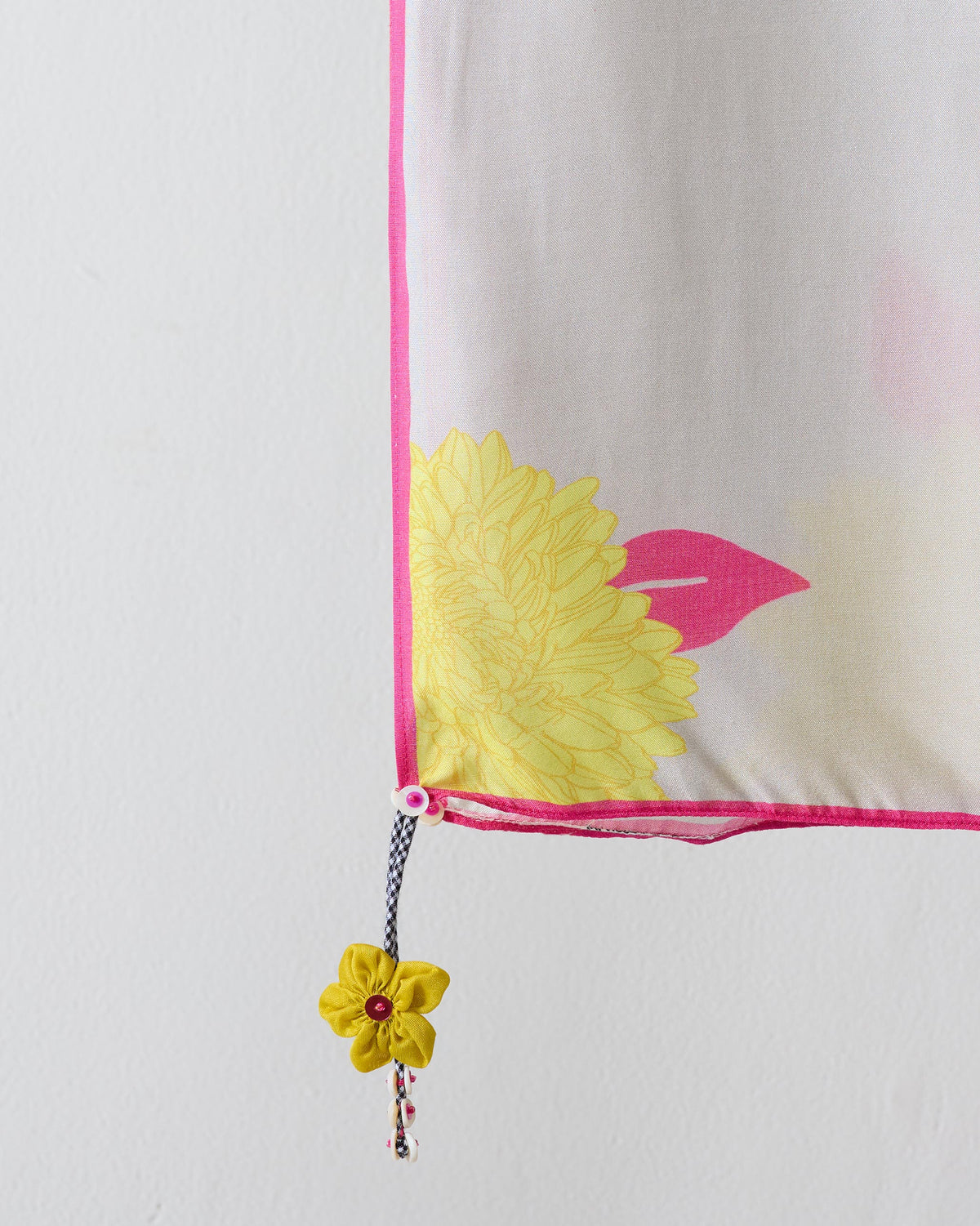 Floral Scarf - Grey