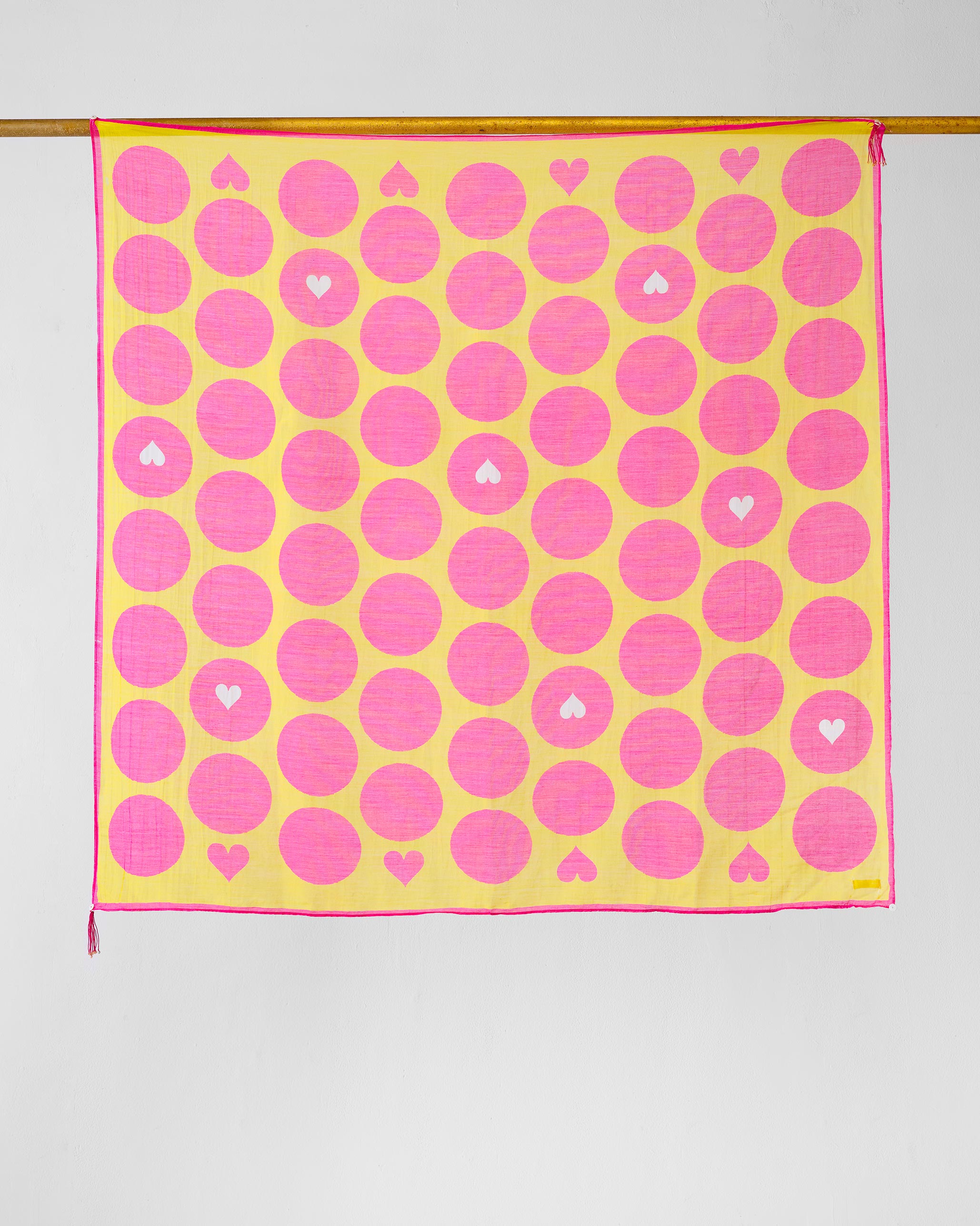 Pop Polka Scarf - Chartreuse