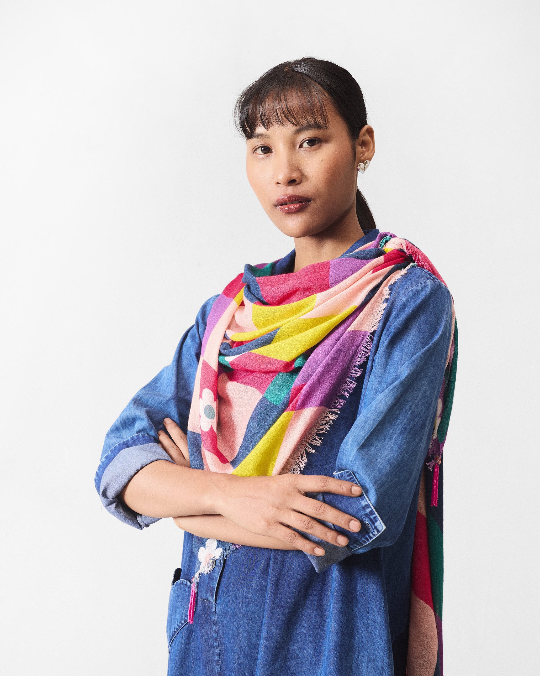 Checked Shawl - Multicolour