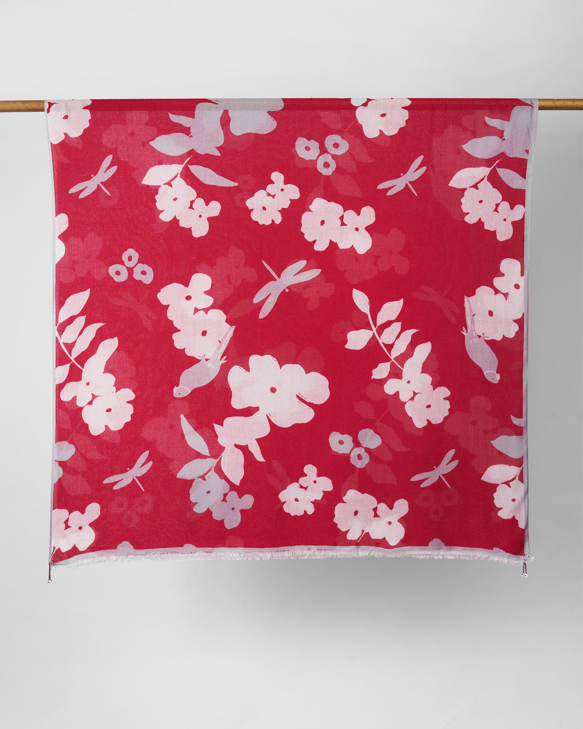 Parrot Shawl - Red