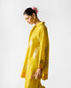 Flare Panelled Shirt - Chartreuse & Gold Printed