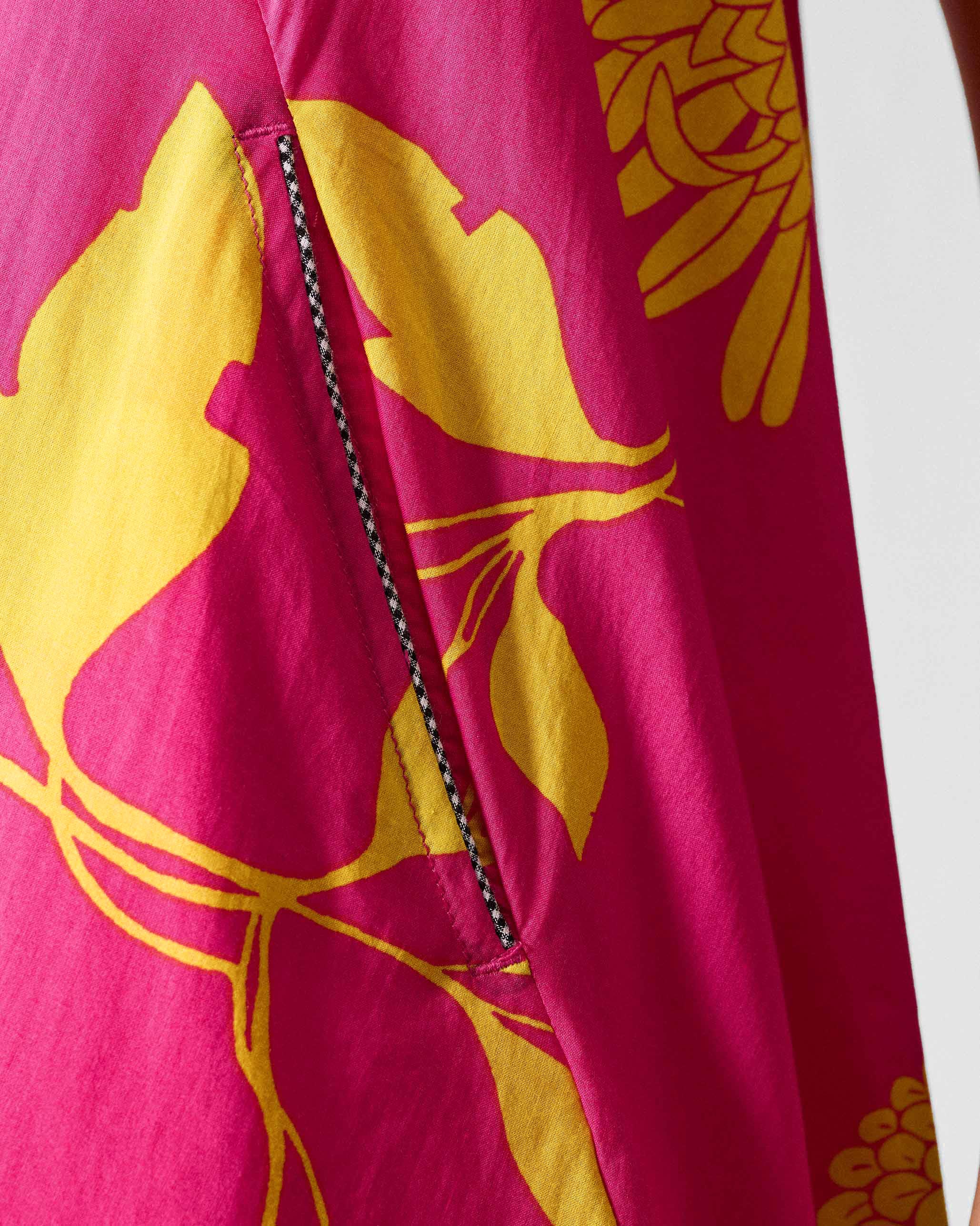 Lantern Top - Fuchsia & Lime Printed