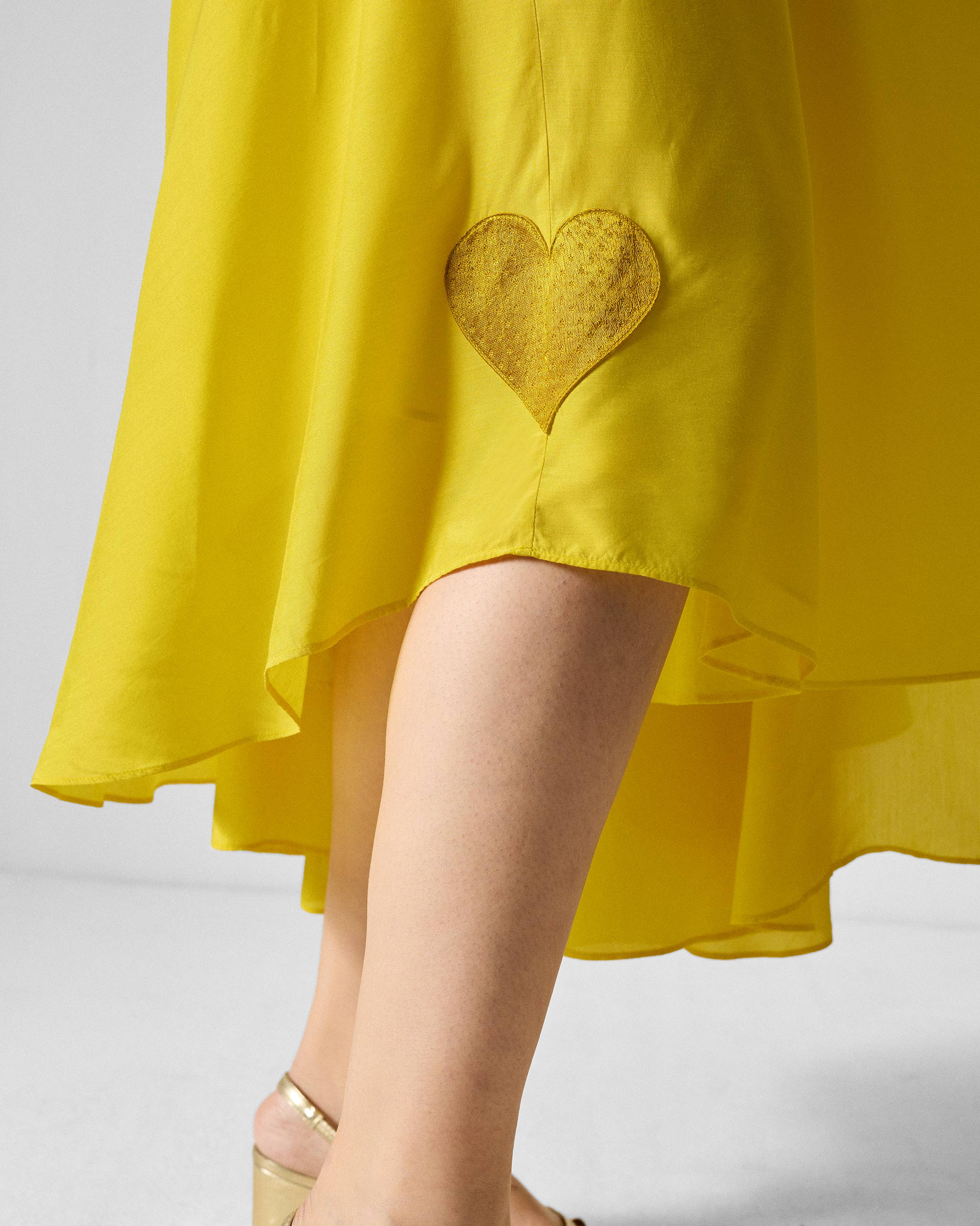 Frieda Back Gusset Dress - Chartreuse