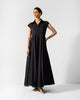 Leh Dress - Black & Gold Printed