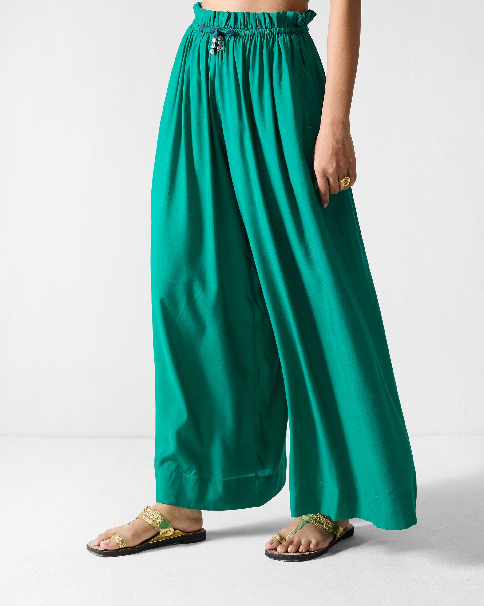 Paperbag Pants - Green