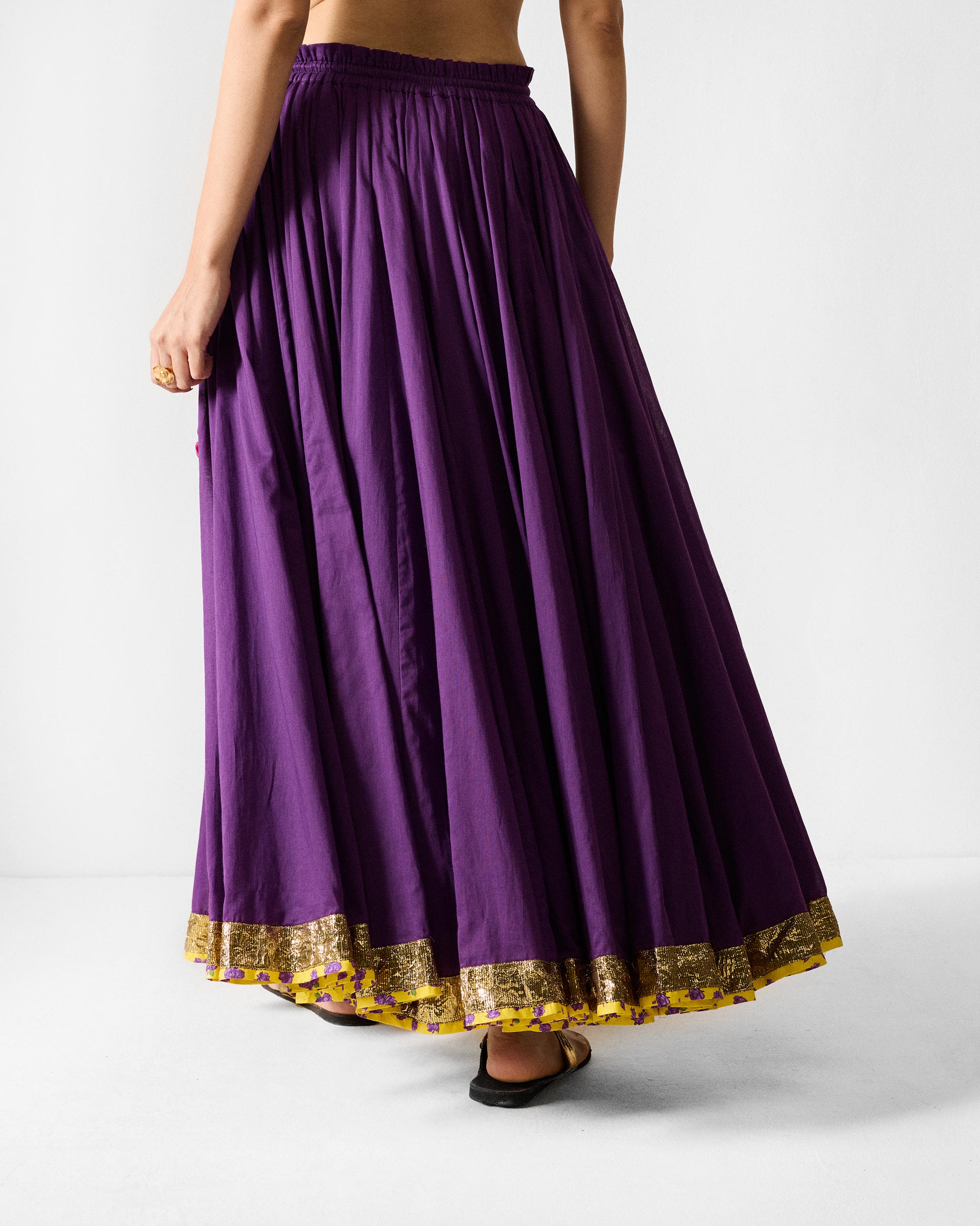 Sahara Skirt - Purple & Gold