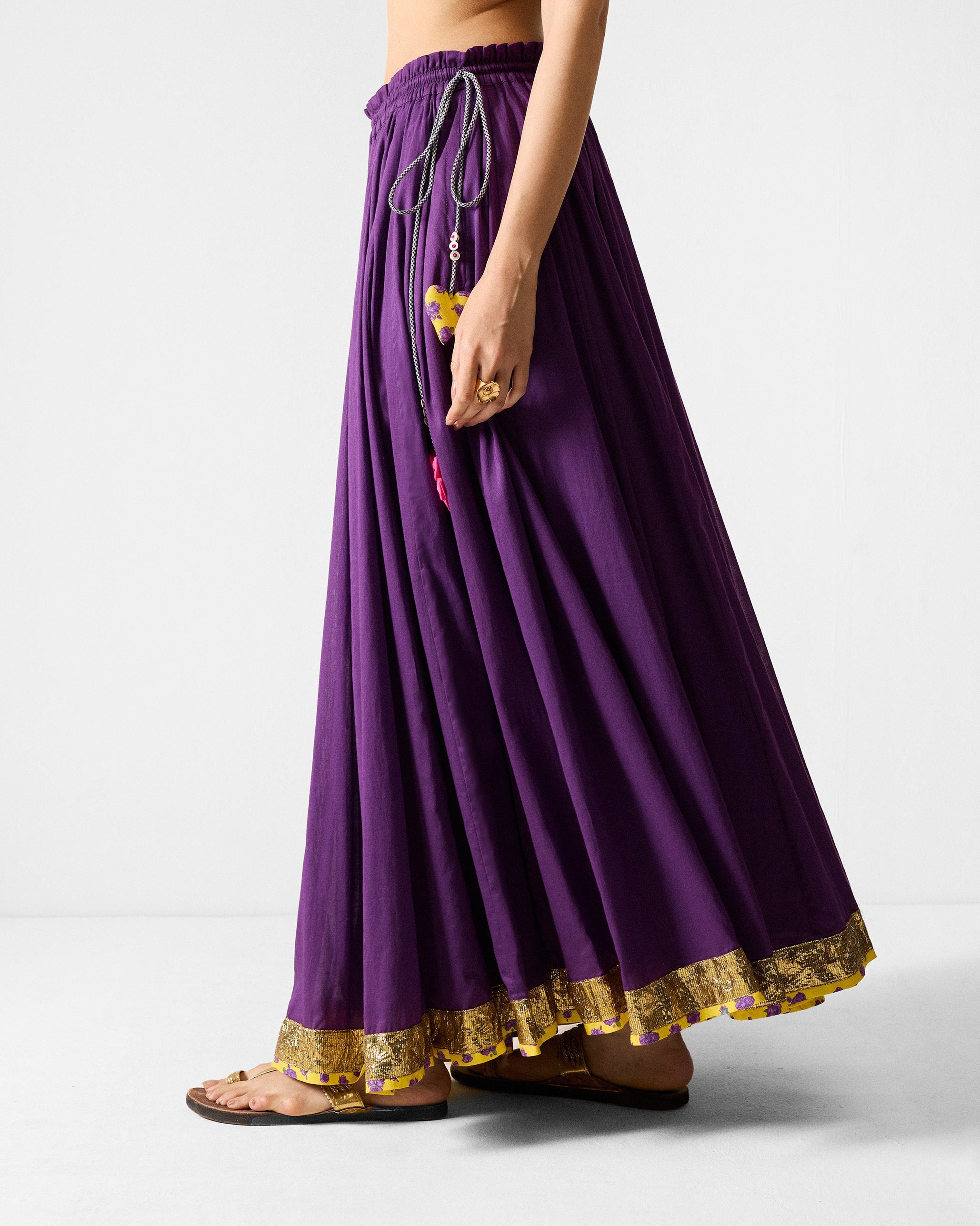 Sahara Skirt - Purple & Gold