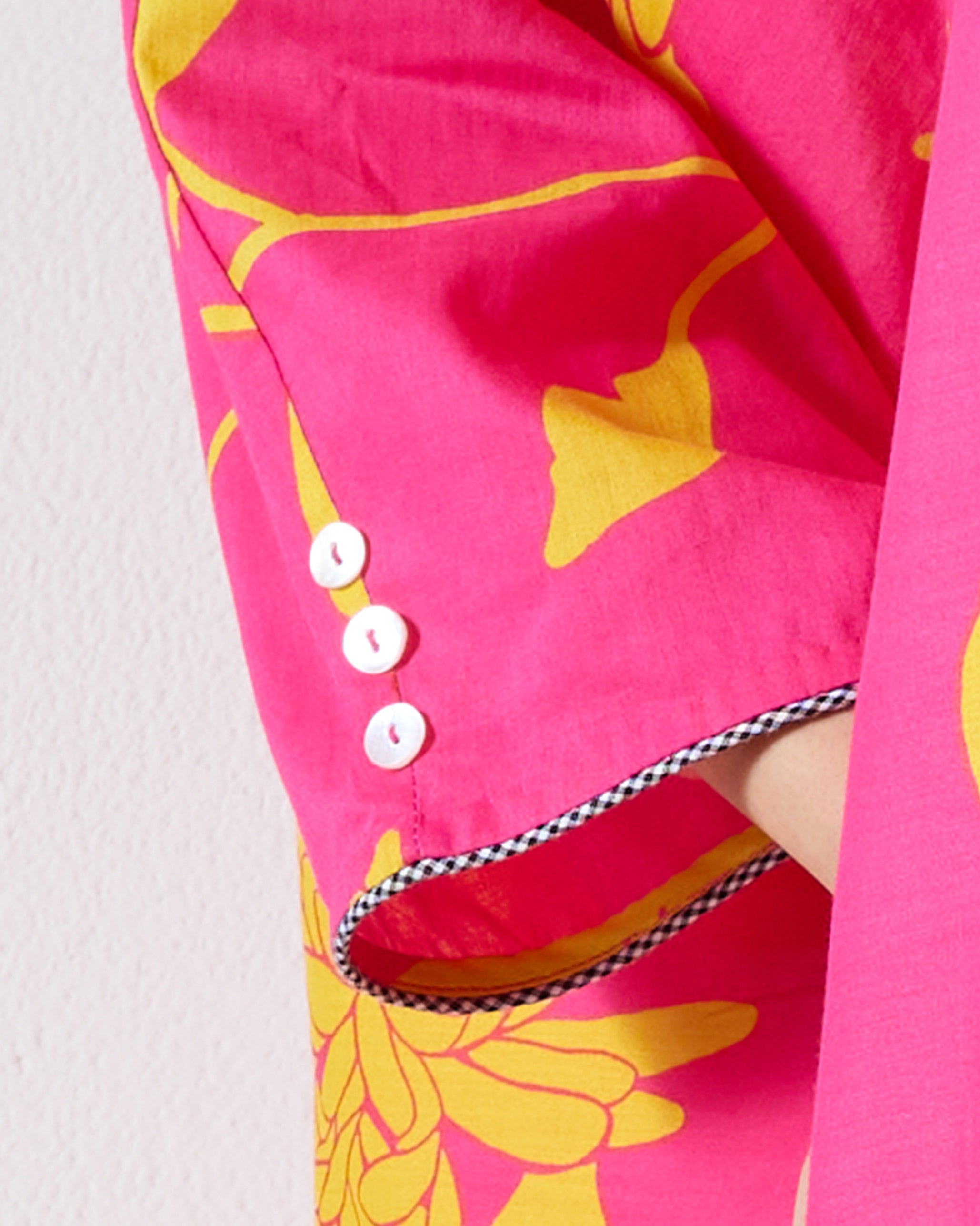 Kosi Kaftan - Fuchsia & Lime Printed