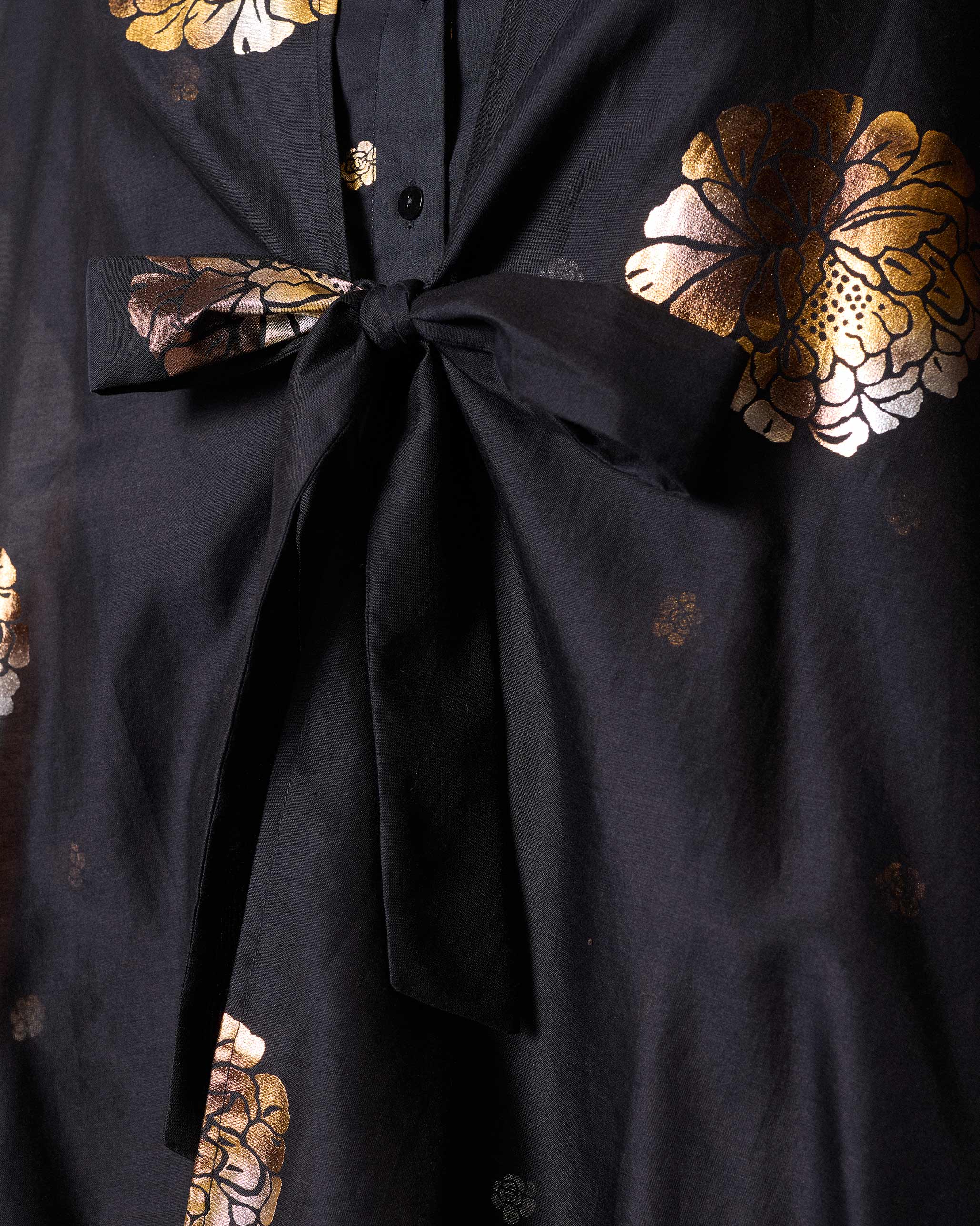 Autumn Bloom Overlay - Black & Gold Printed