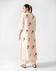 Hampi Kurta - Ivory & Fuchsia Embroidered