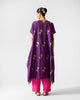Diu Kurta - Purple & Gold Printed