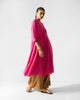 Kannauj Kurta - Fuchsia & Gold Printed