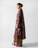 Kovai Kurta - Chocolate Brown & Gold Printed