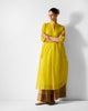 Kumaon Kurta - Lime & Gold Checks