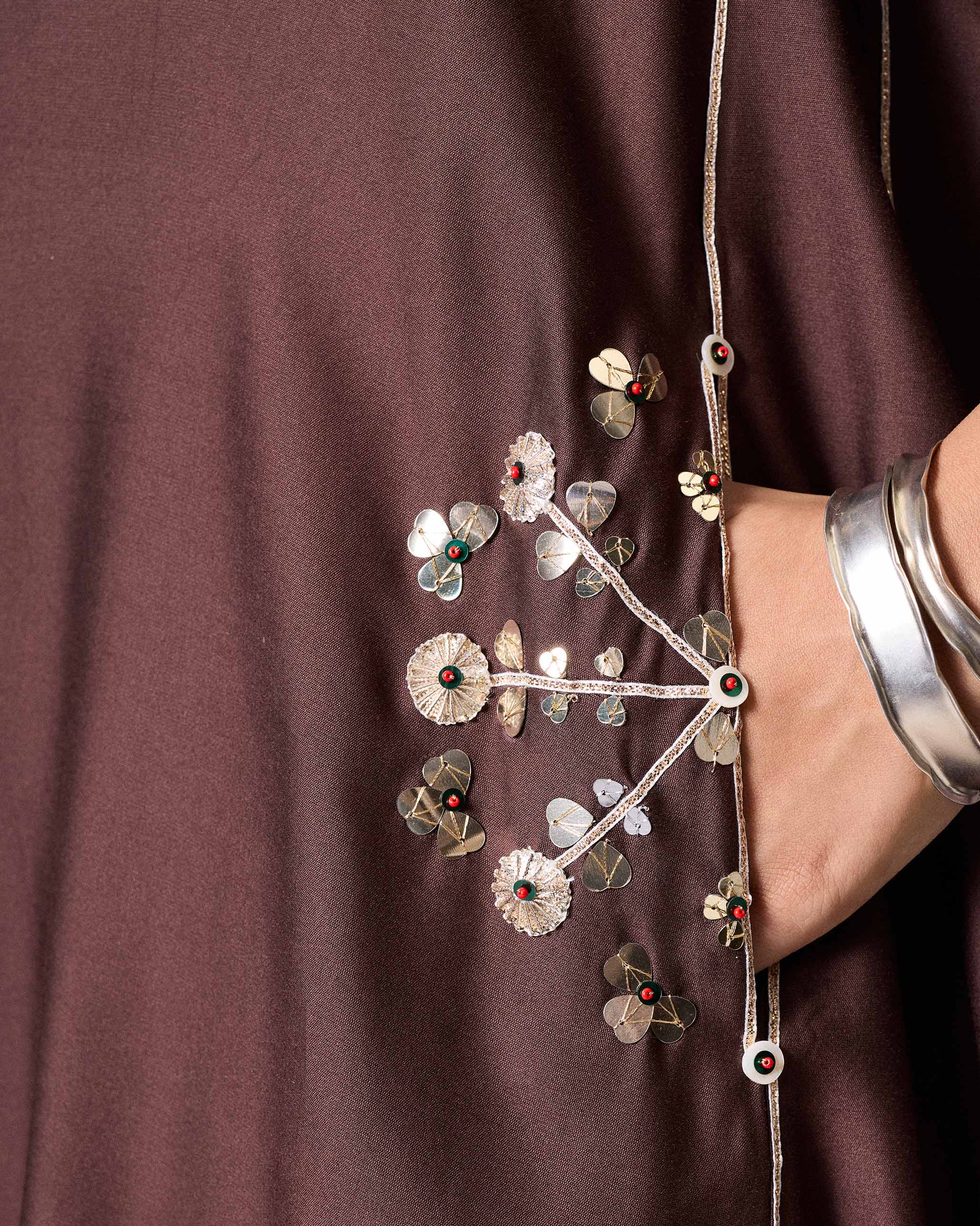 Aheli Kurta - Chocolate Brown