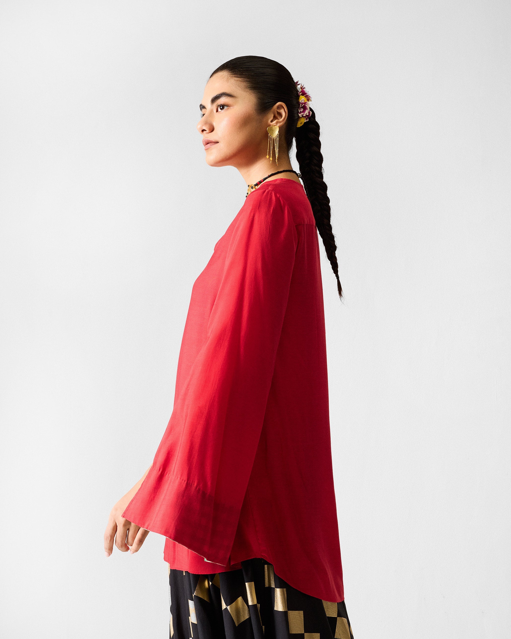 Panaji Top - Red