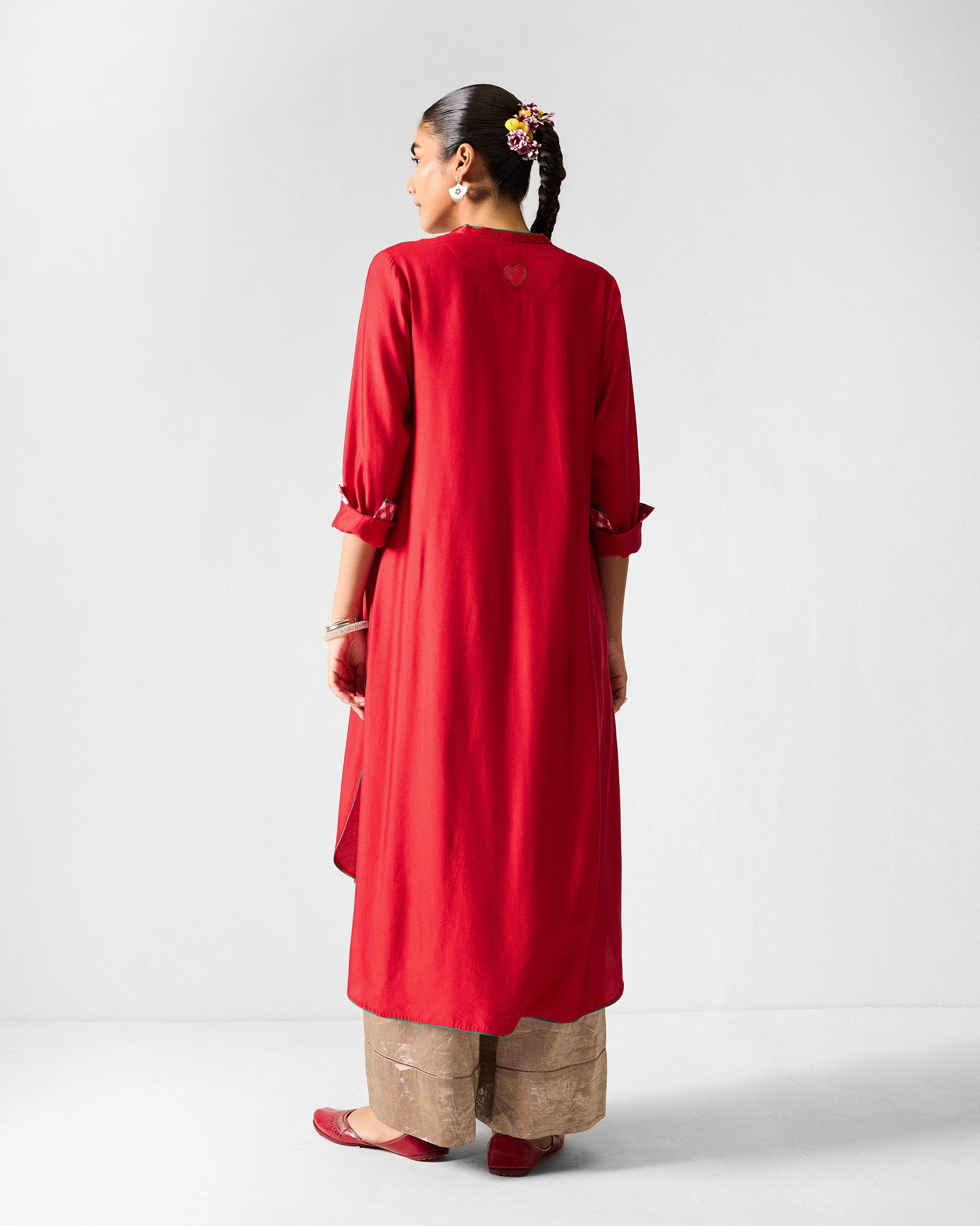 Chaand Kurta - Red