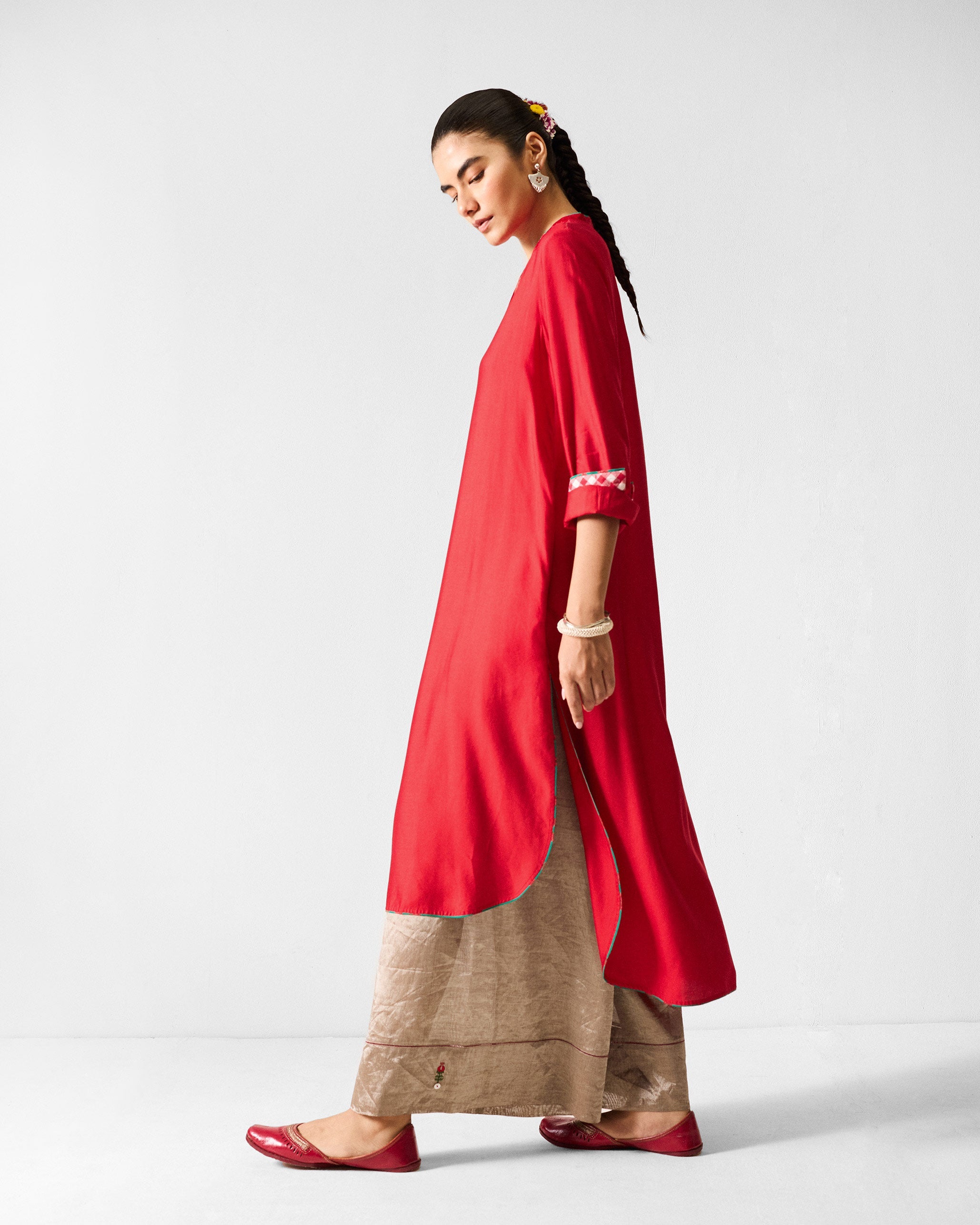Chaand Kurta - Red