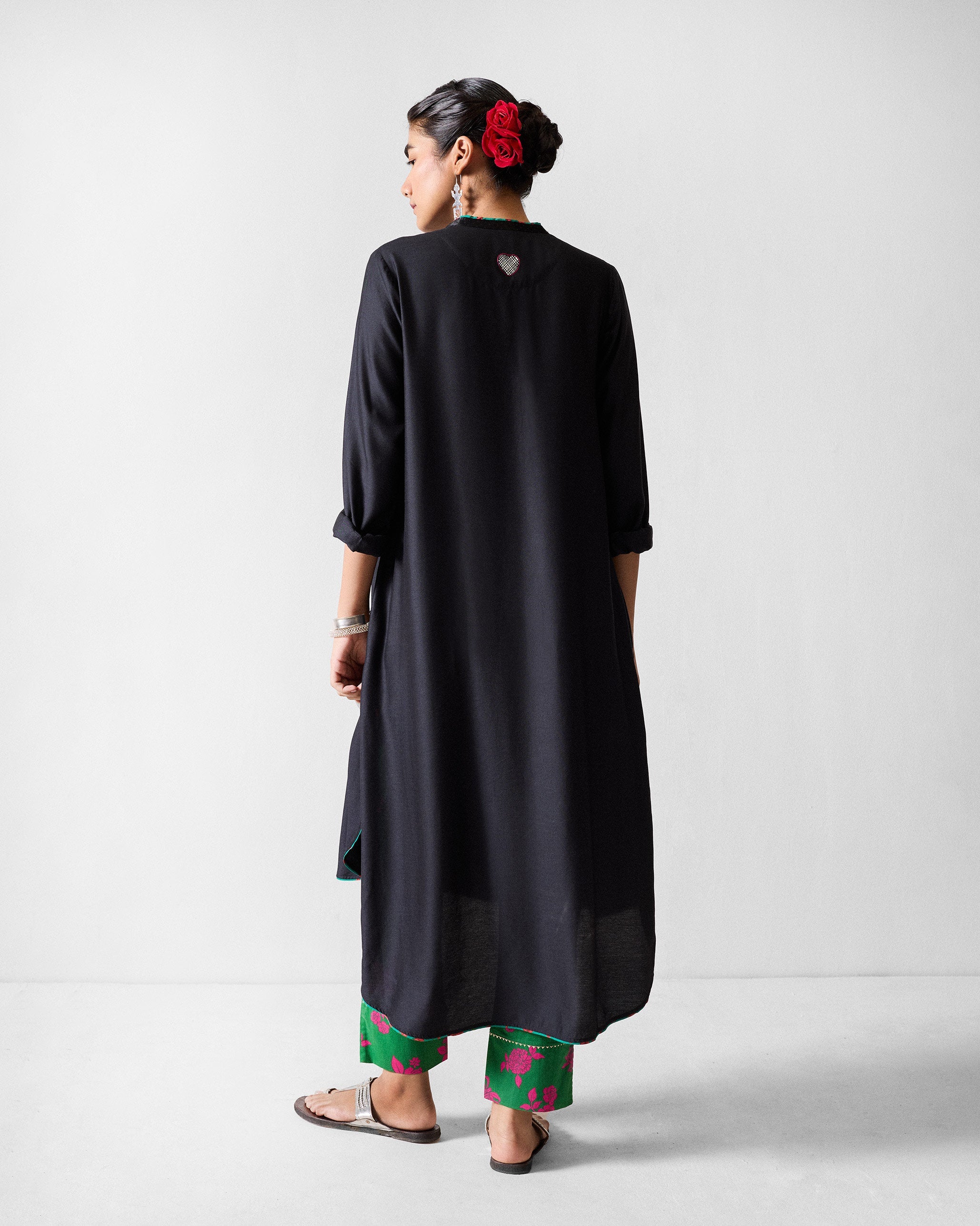 Chaand Kurta - Black