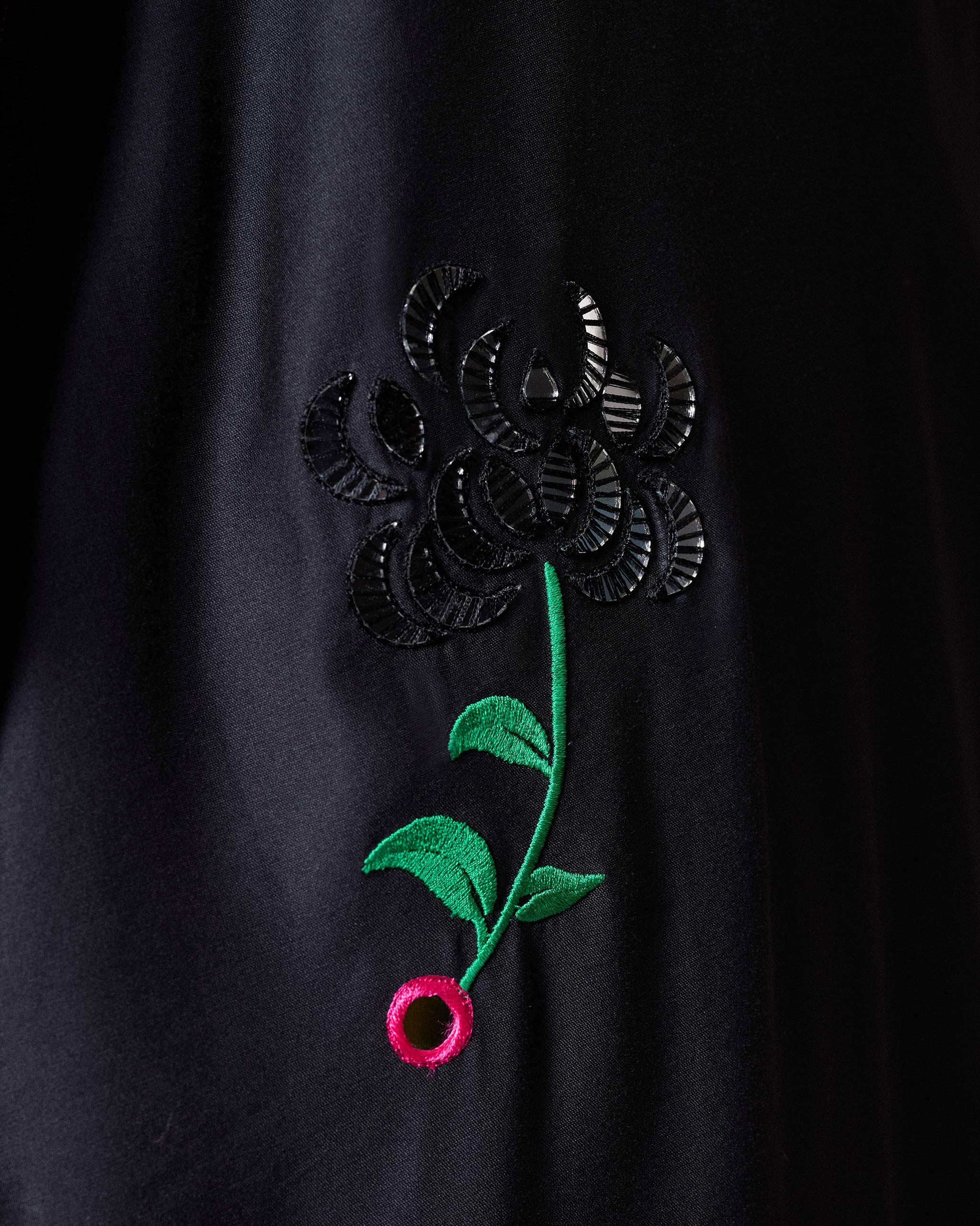 Chaand Kurta - Black