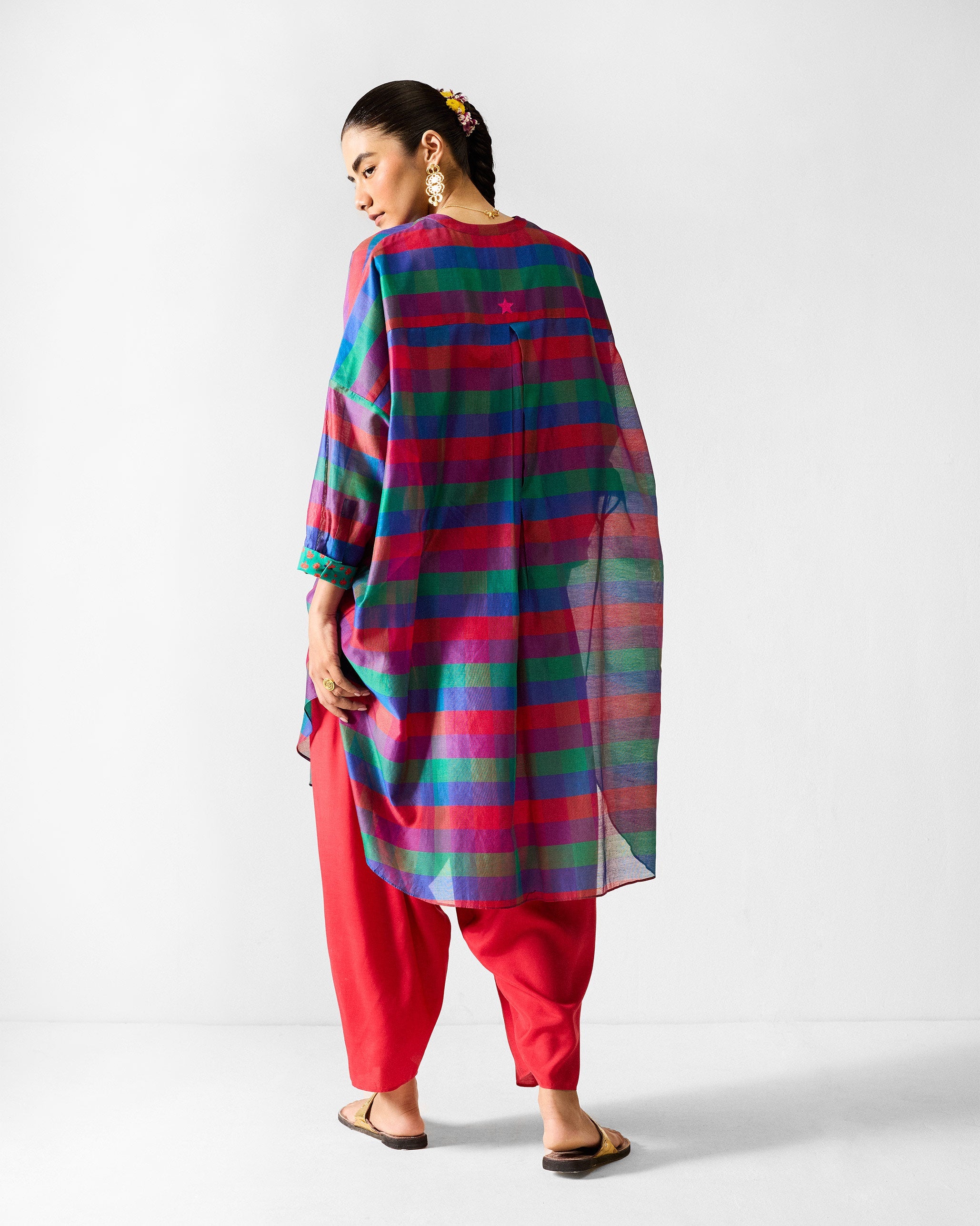 Lazy Sunday Tunic - Multicolour Checks