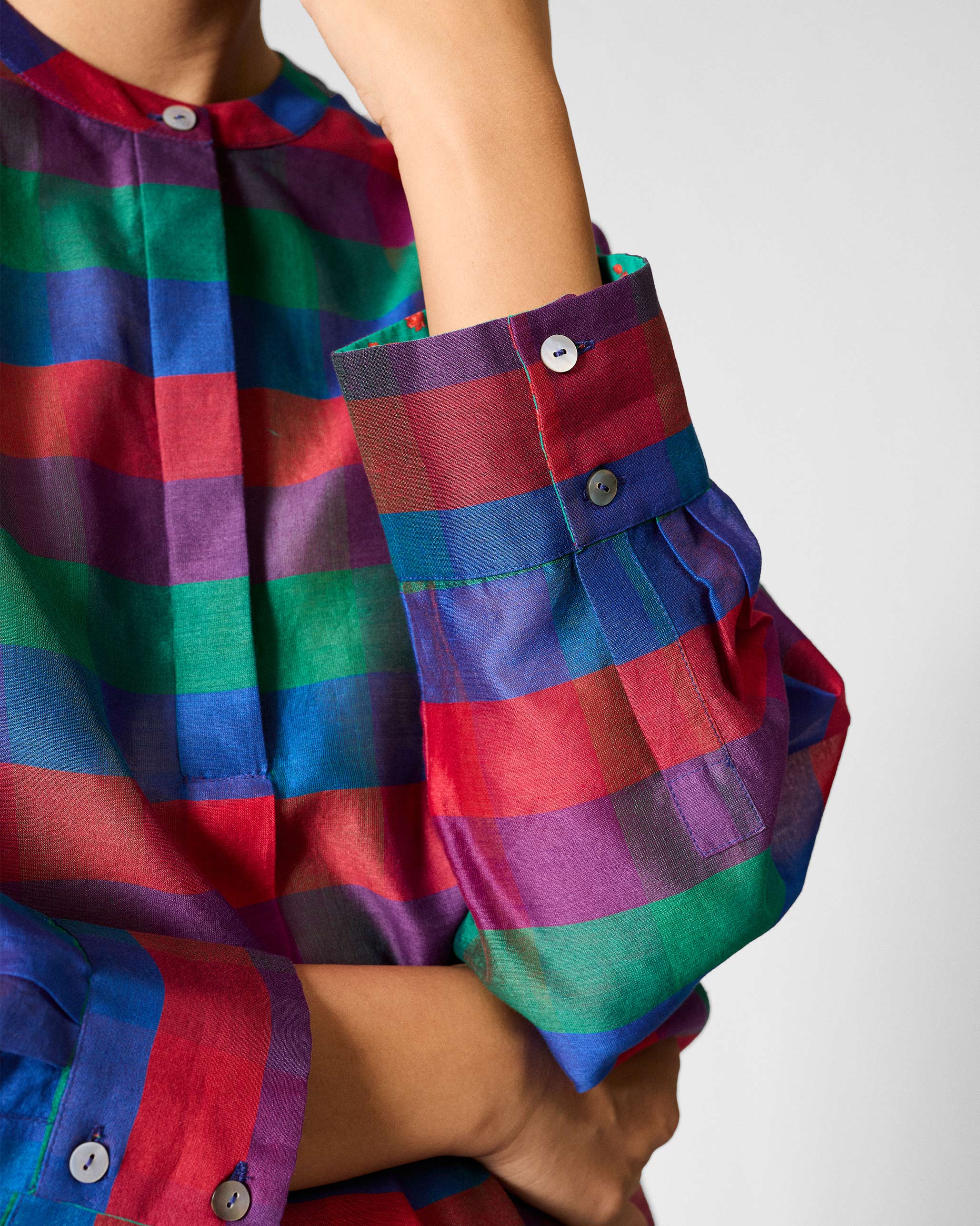 Lazy Sunday Tunic - Multicolour Checks