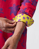 Fort Kurta - Red & Purple Printed