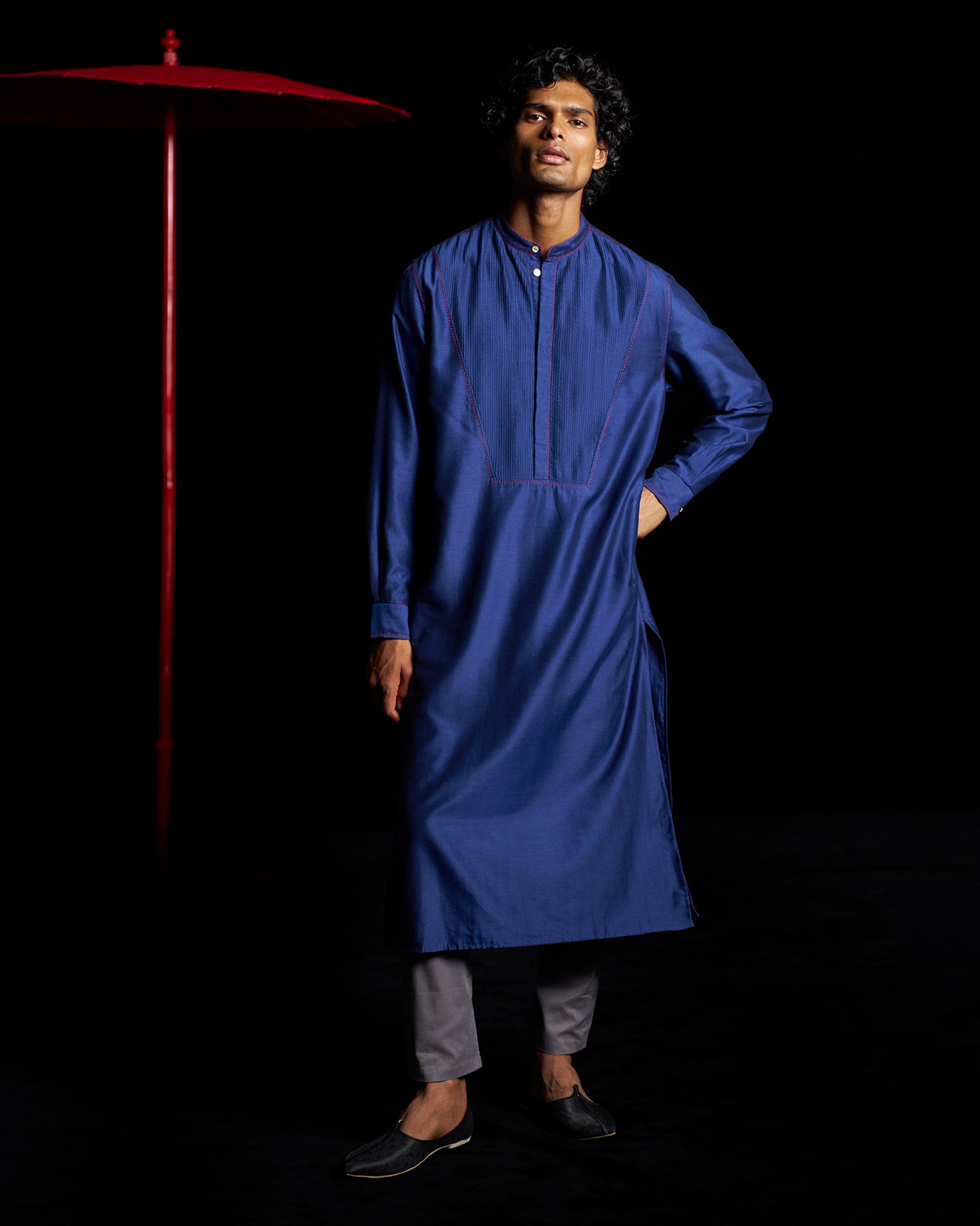 Talha Kurta - Navy