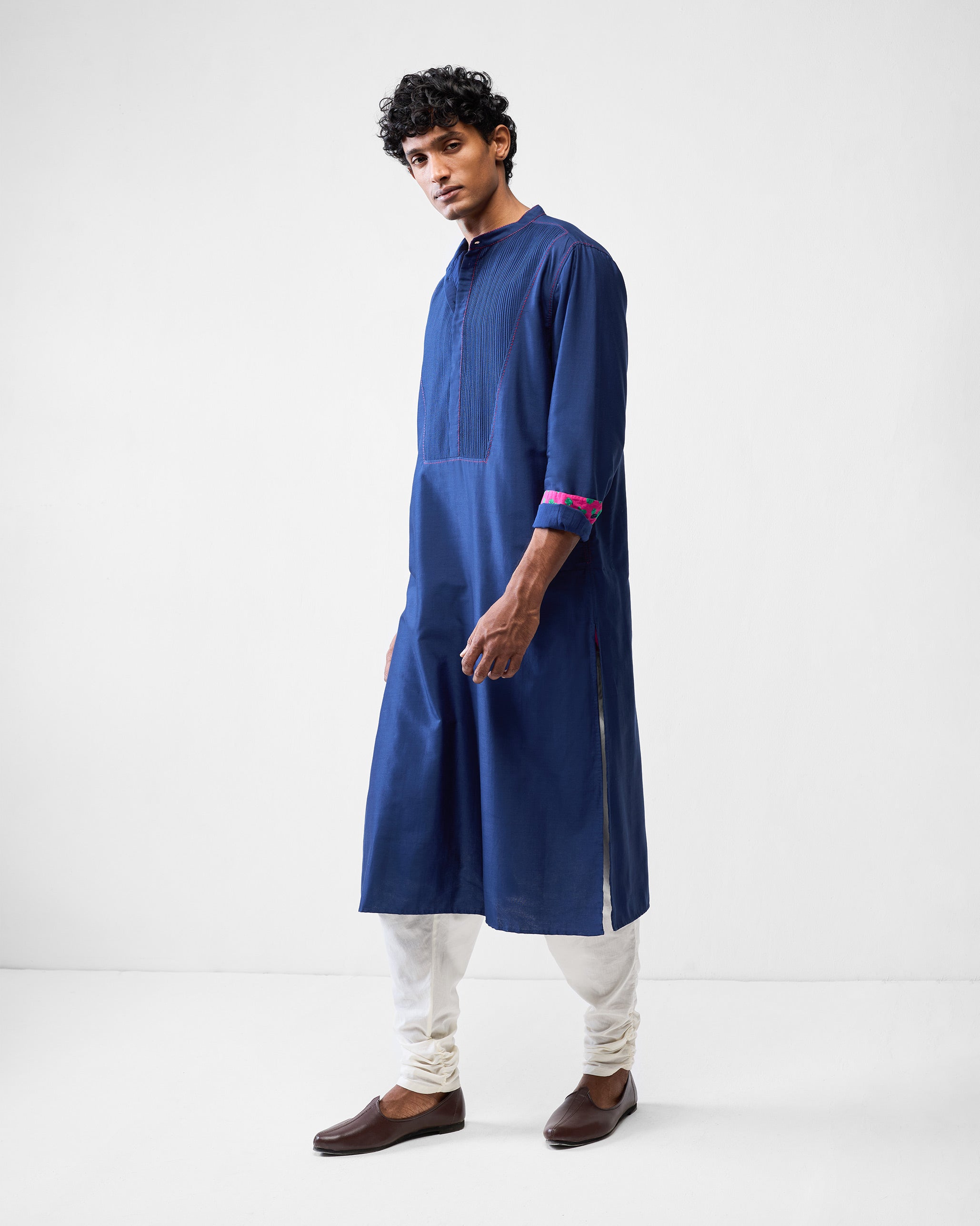 Talha Kurta - Navy