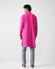 Long Pleated Kurta - Fuchsia