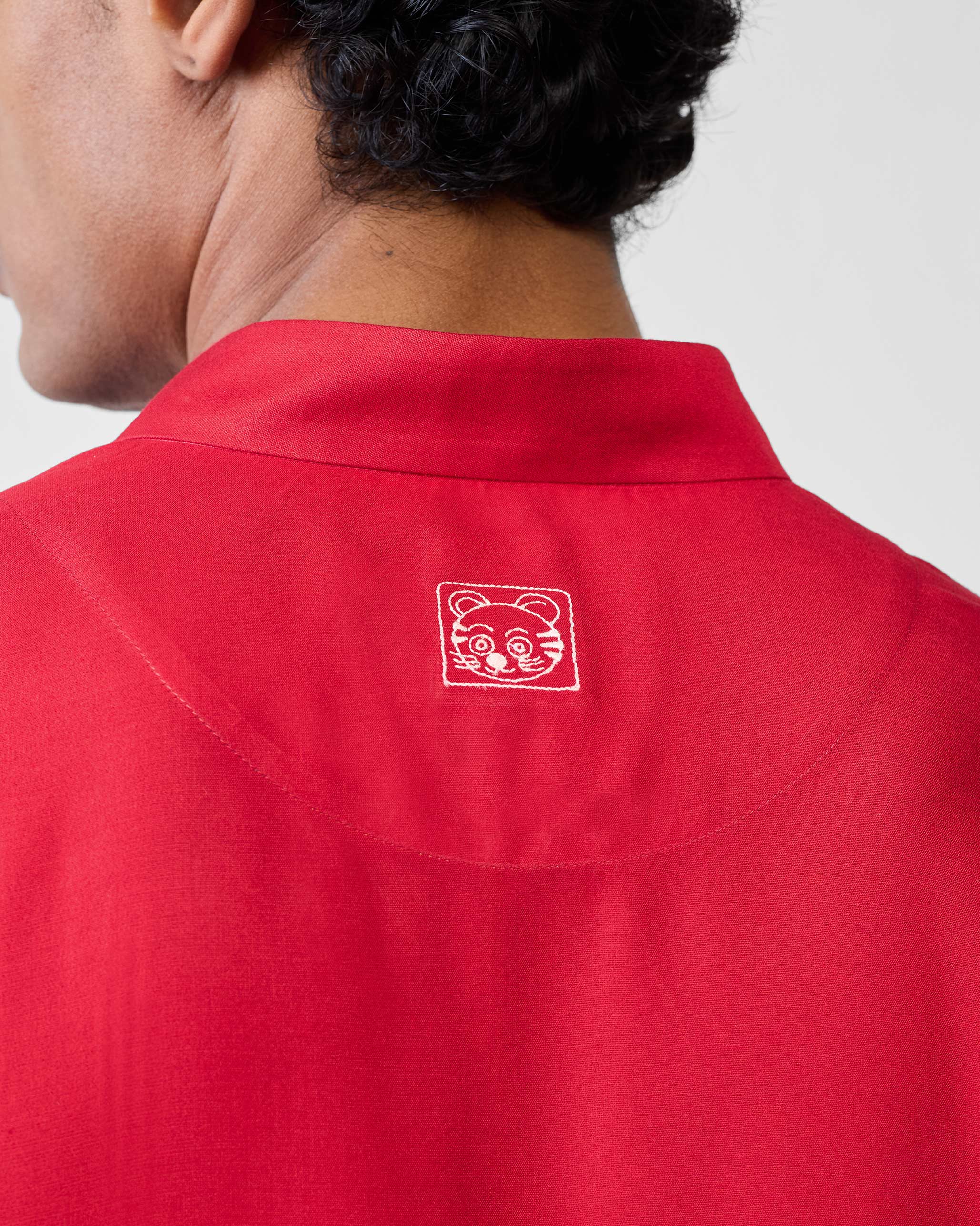 Long Pleated Kurta - Red