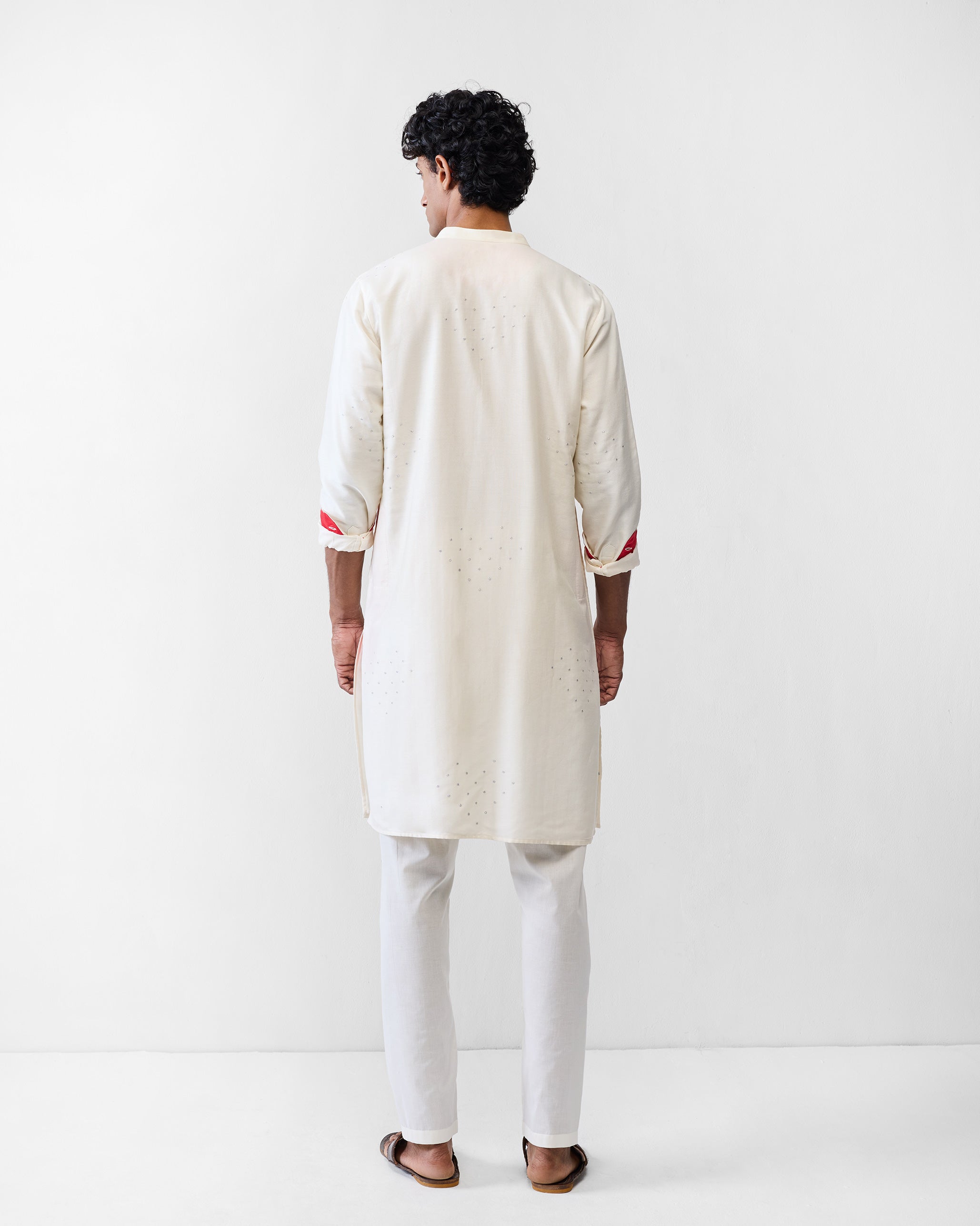 Astral Kurta - Ivory Embroidered