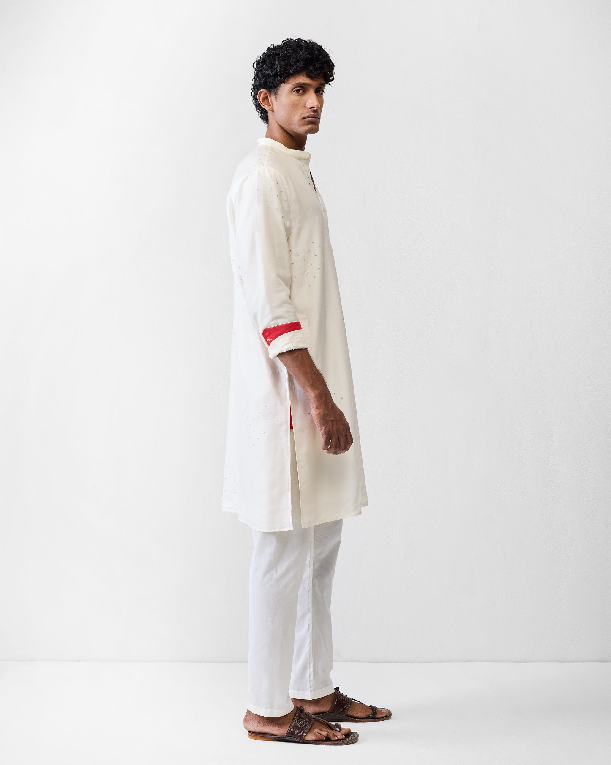 Astral Kurta - Ivory Embroidered