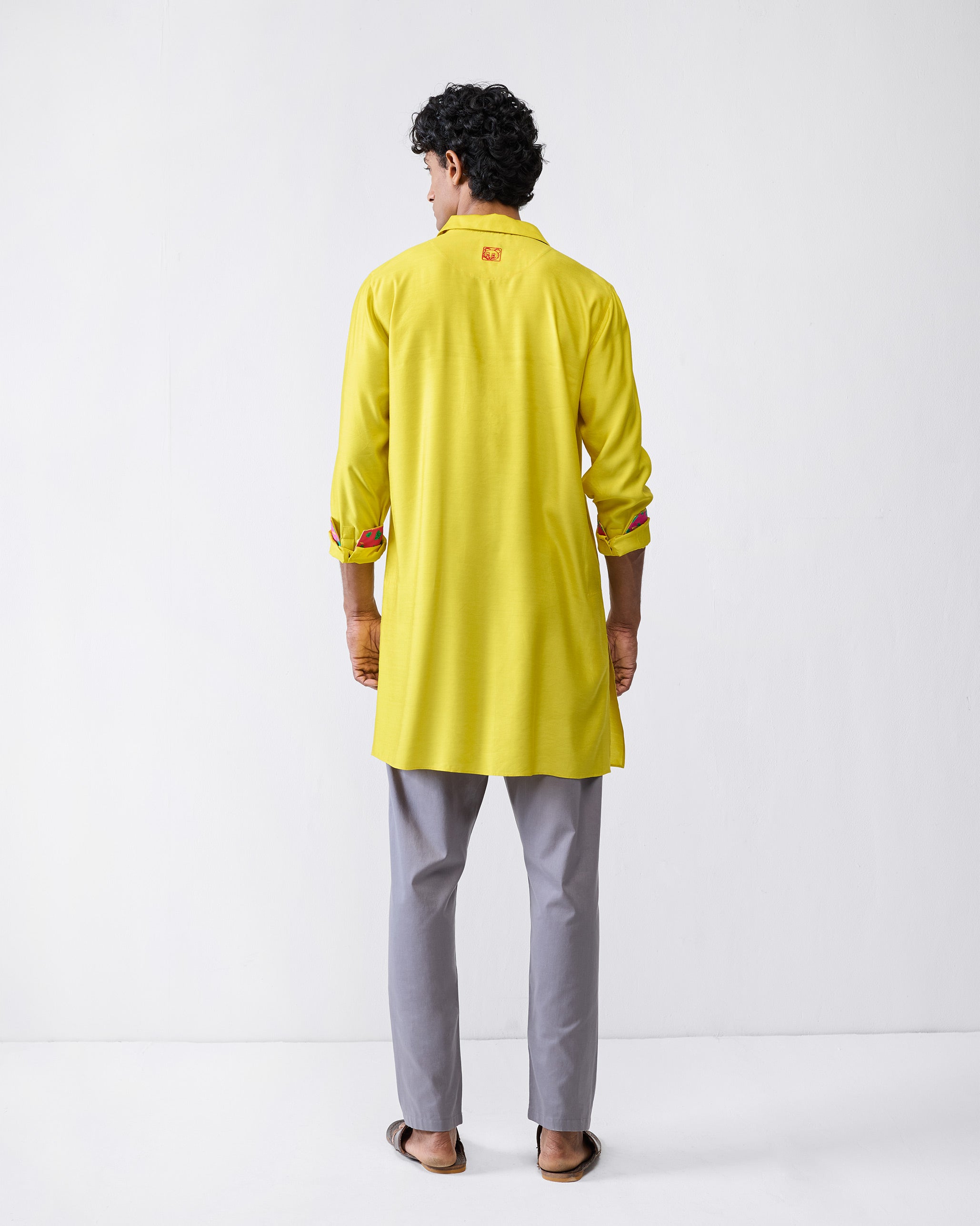 Bouquet Kurta - Chartreuse