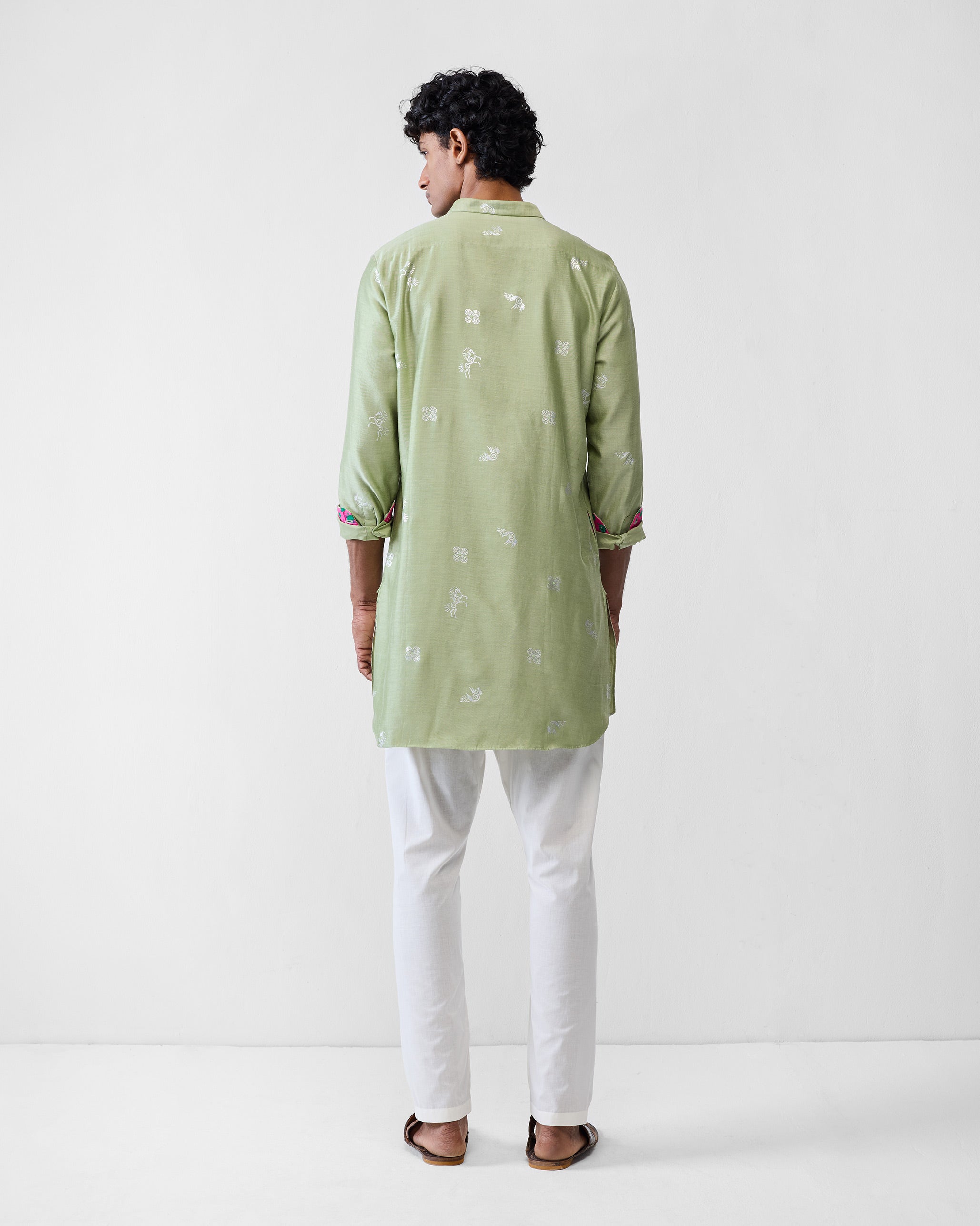 Fort Kurta - Mint Printed