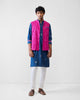 Bageecha Kurta - Navy Printed